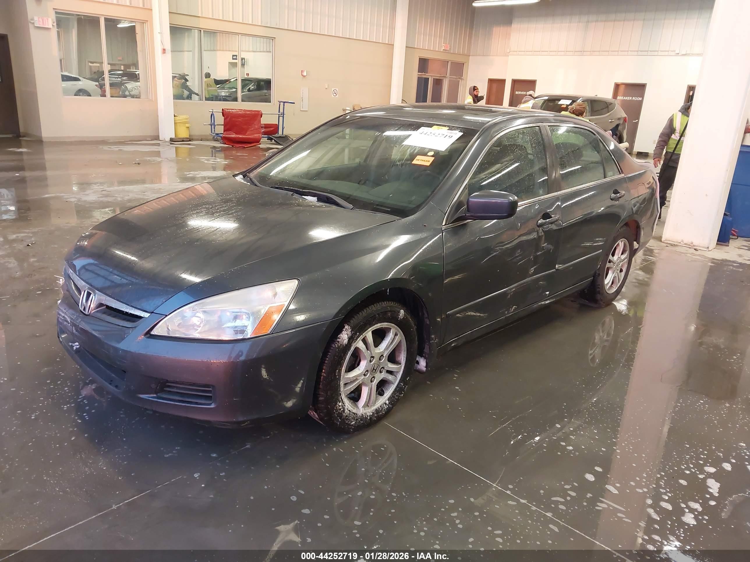 2007 Honda Accord 2.4 Ex Gray vin: 1HGCM56887A208077