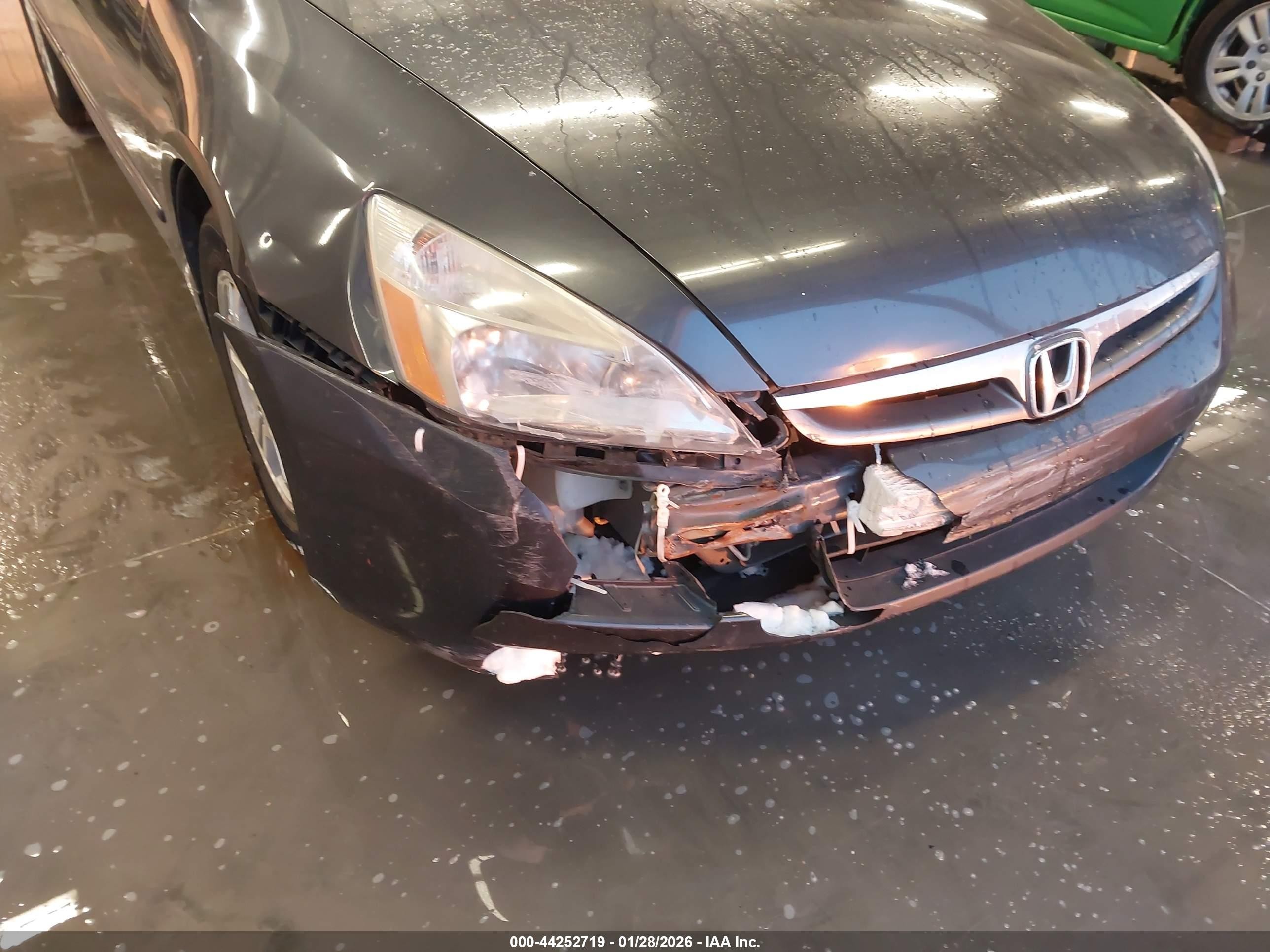 2007 Honda Accord 2.4 Ex Gray vin: 1HGCM56887A208077