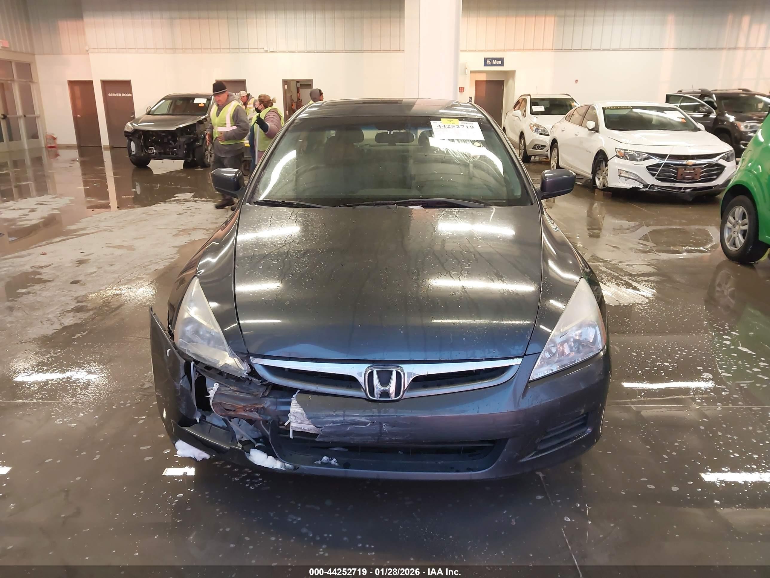 2007 Honda Accord 2.4 Ex Gray vin: 1HGCM56887A208077