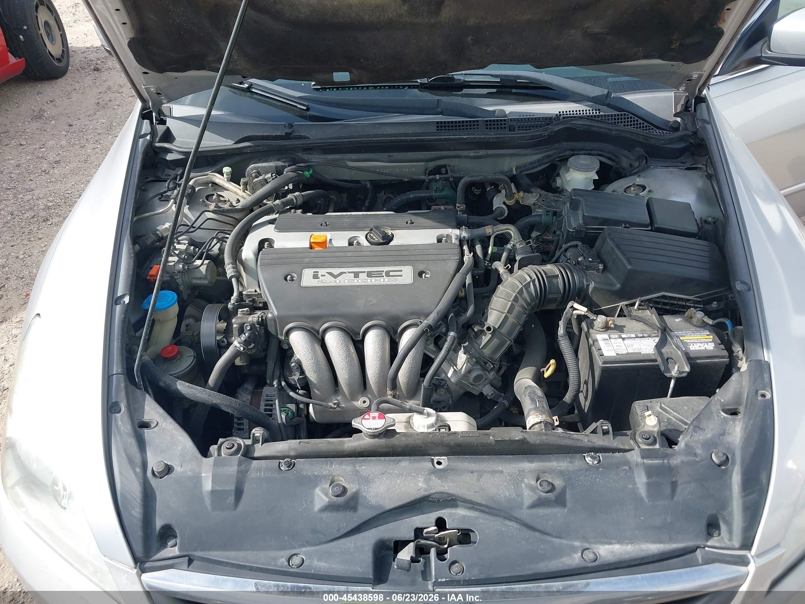 2007 Honda Accord 2.4 Ex Silver vin: 1HGCM56887A213649