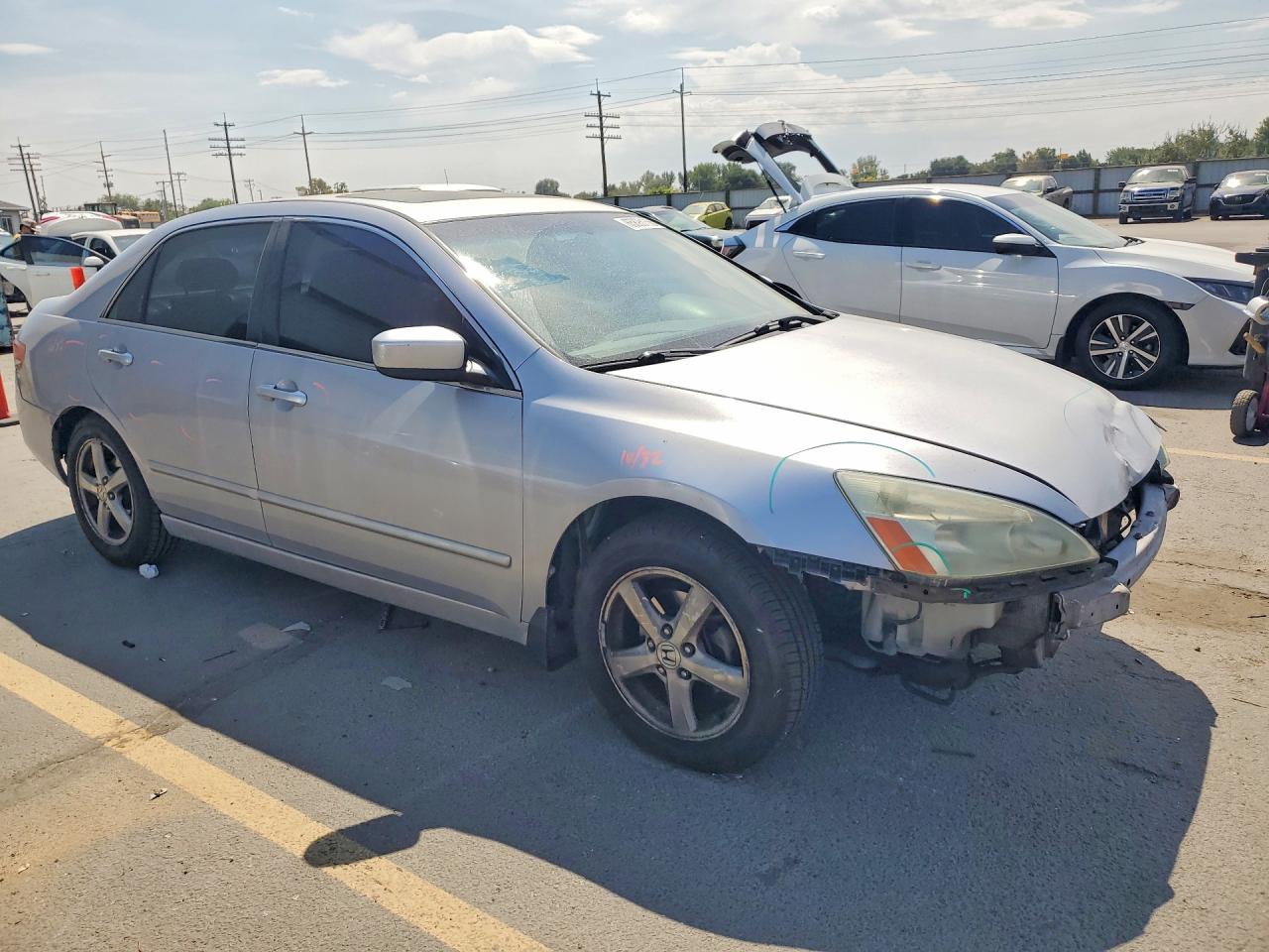 2004 Honda Accord Ex Серебряный vin: 1HGCM56894A122403