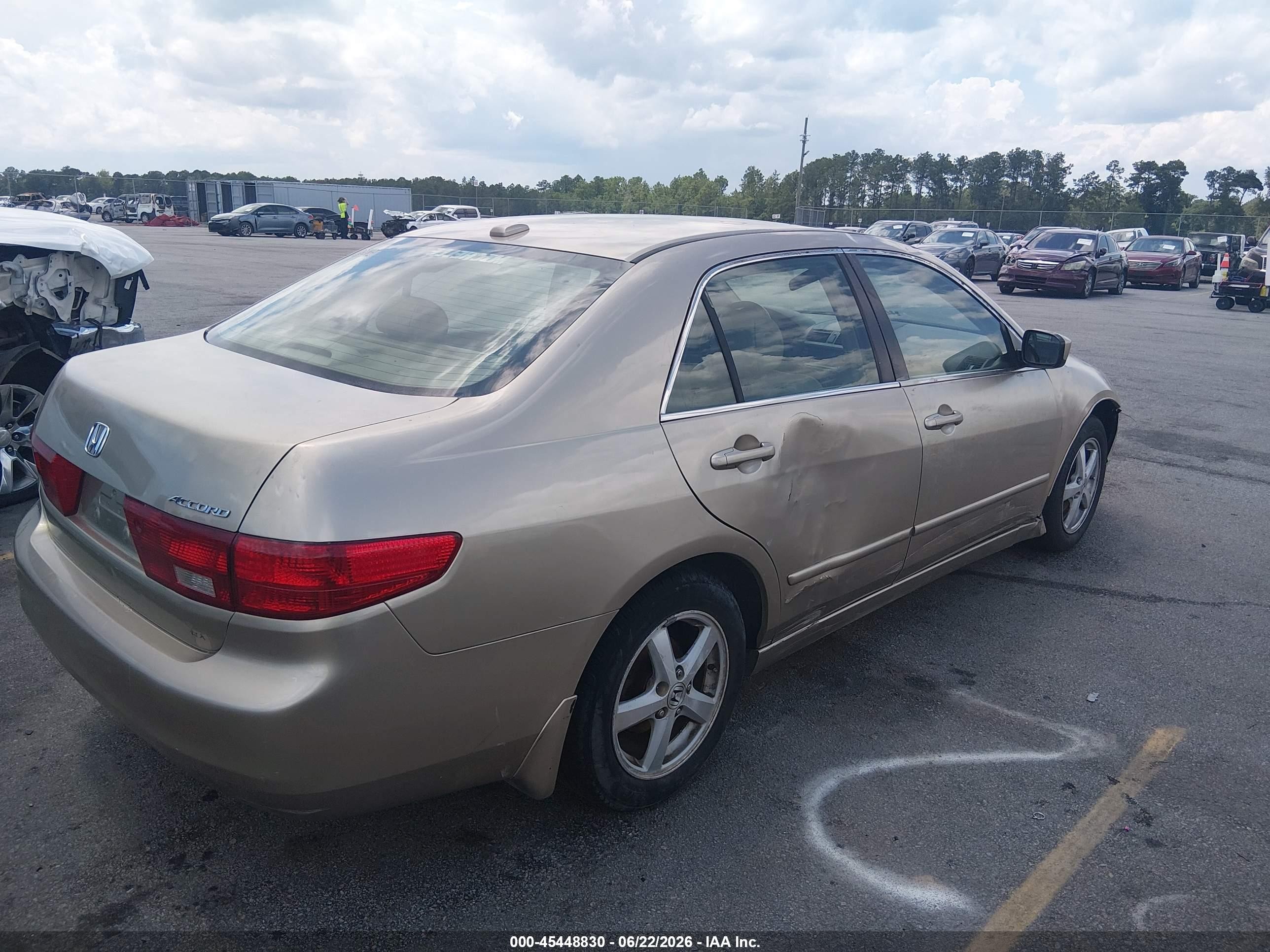 2005 Honda Accord 2.4 Ex Gold vin: 1HGCM56895A004448