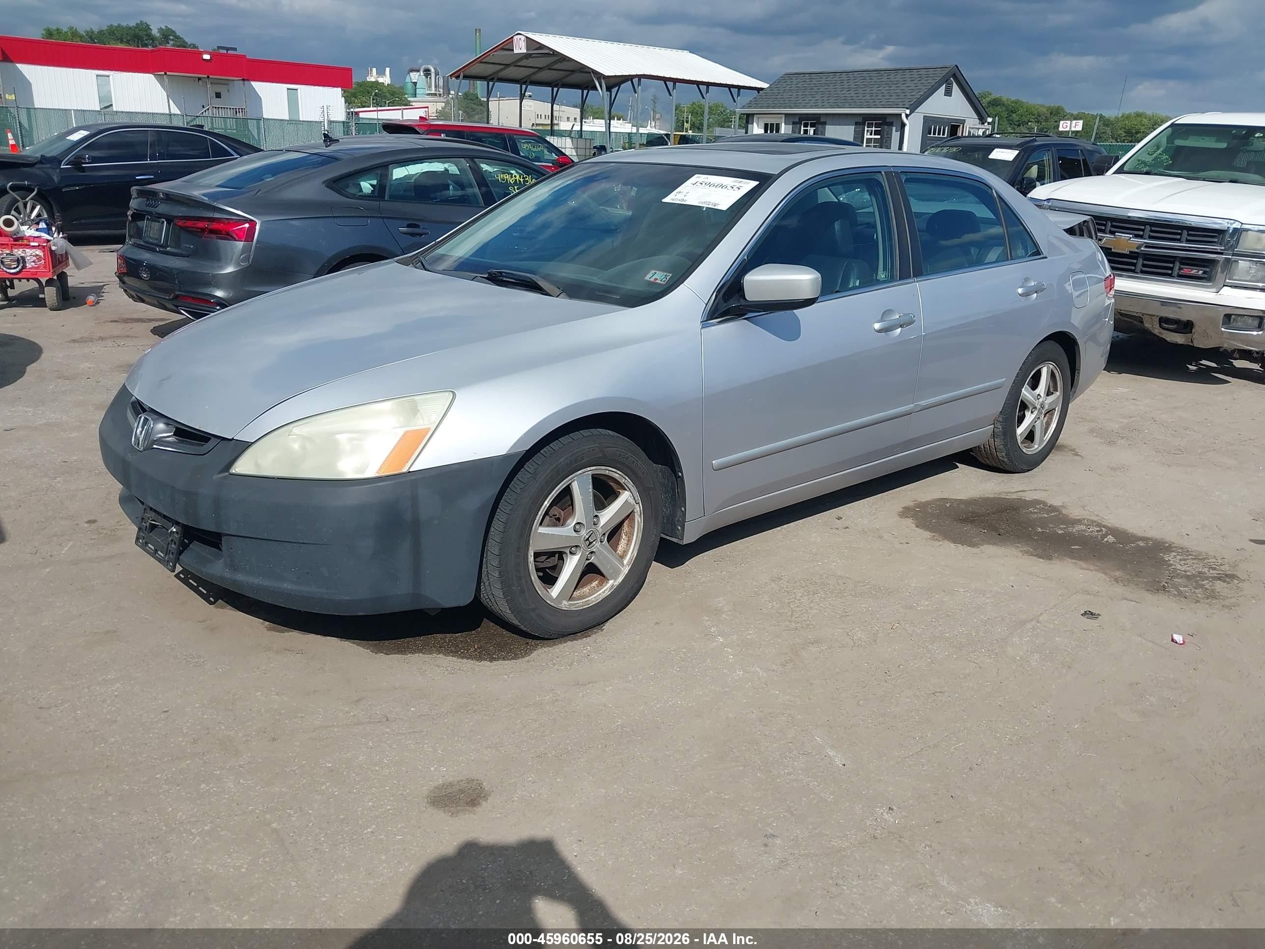 2005 Honda Accord 2.4 Ex Silver vin: 1HGCM56895A039734