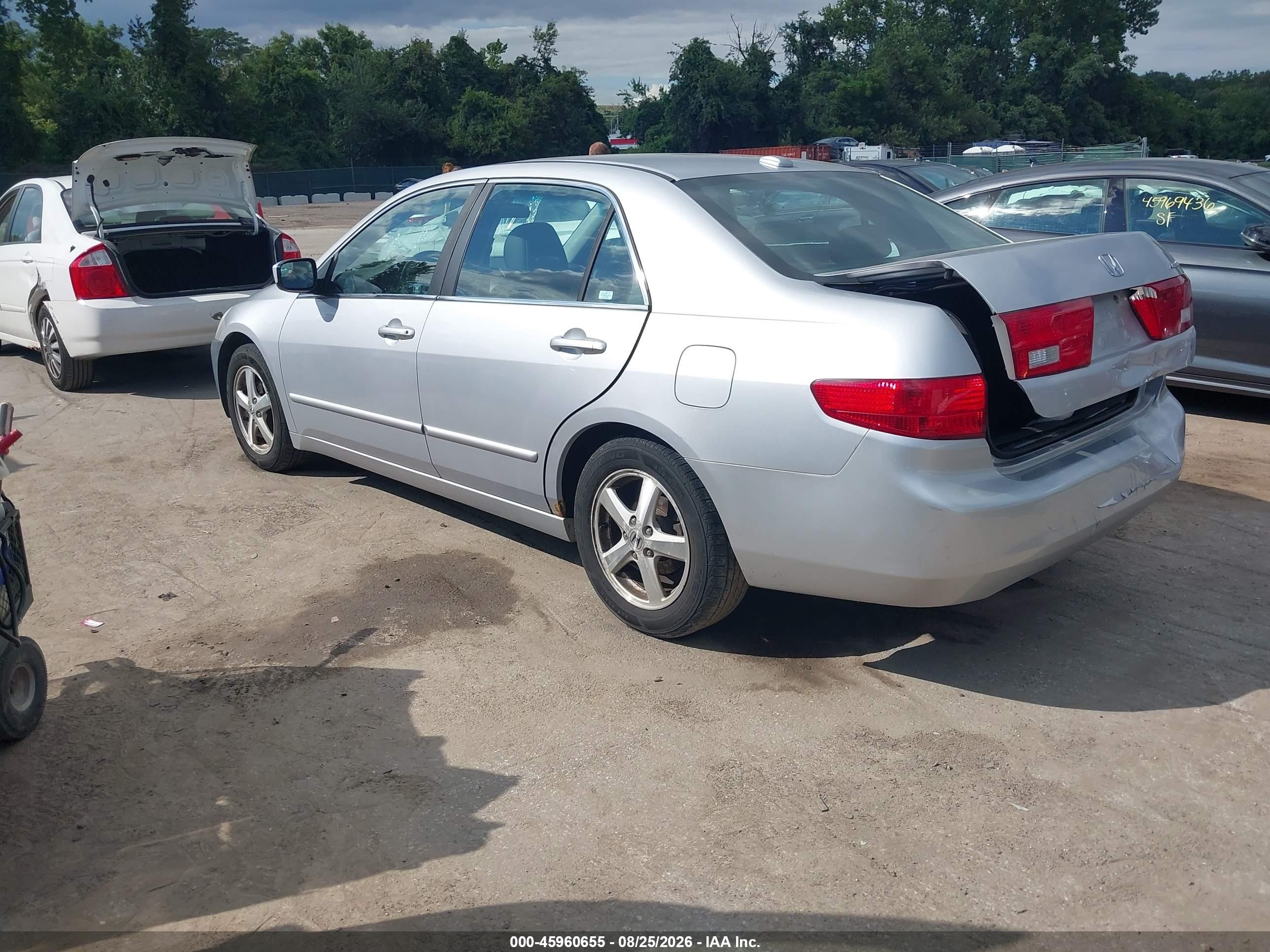 2005 Honda Accord 2.4 Ex Silver vin: 1HGCM56895A039734