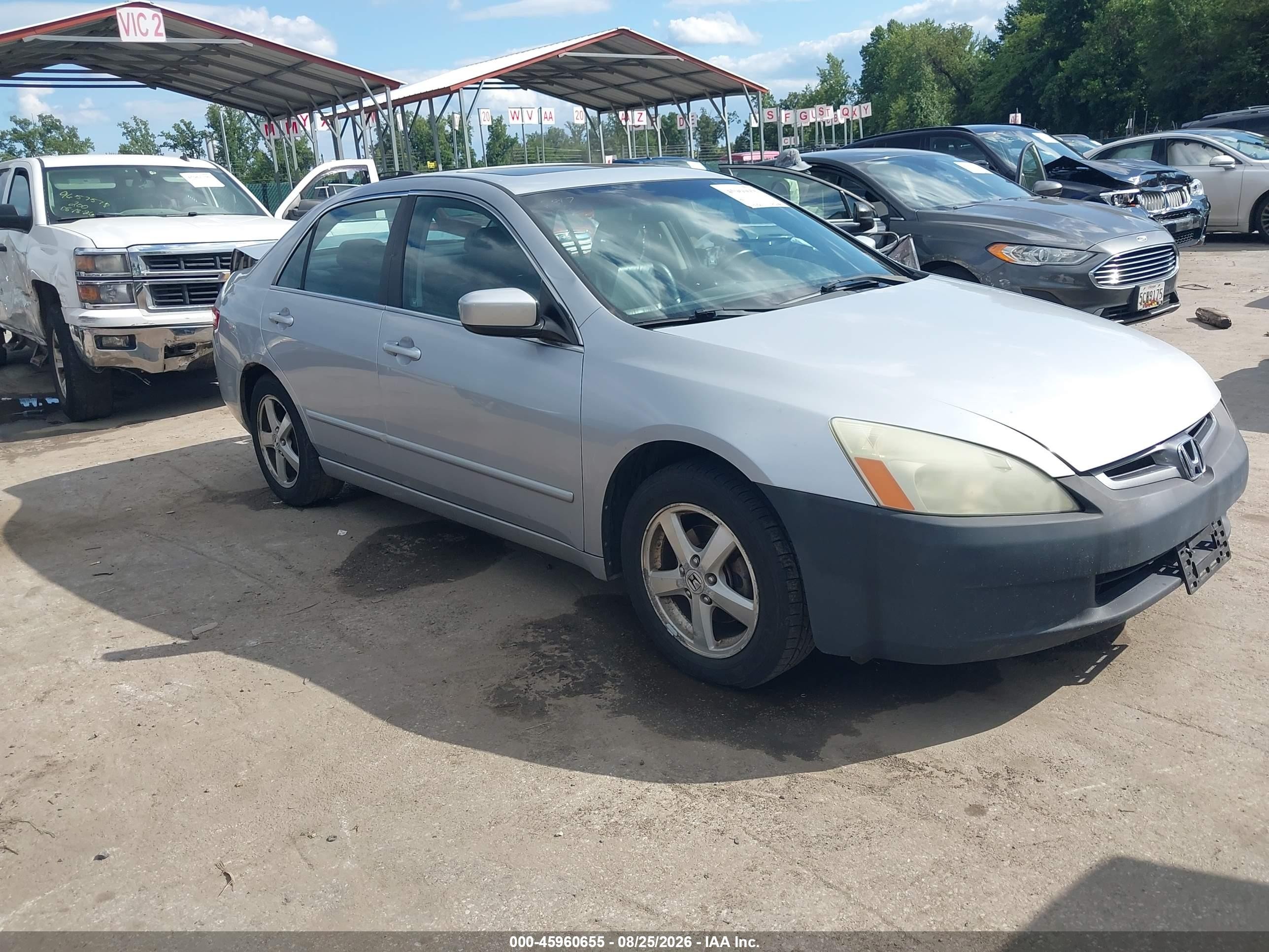 2005 Honda Accord 2.4 Ex Silver vin: 1HGCM56895A039734