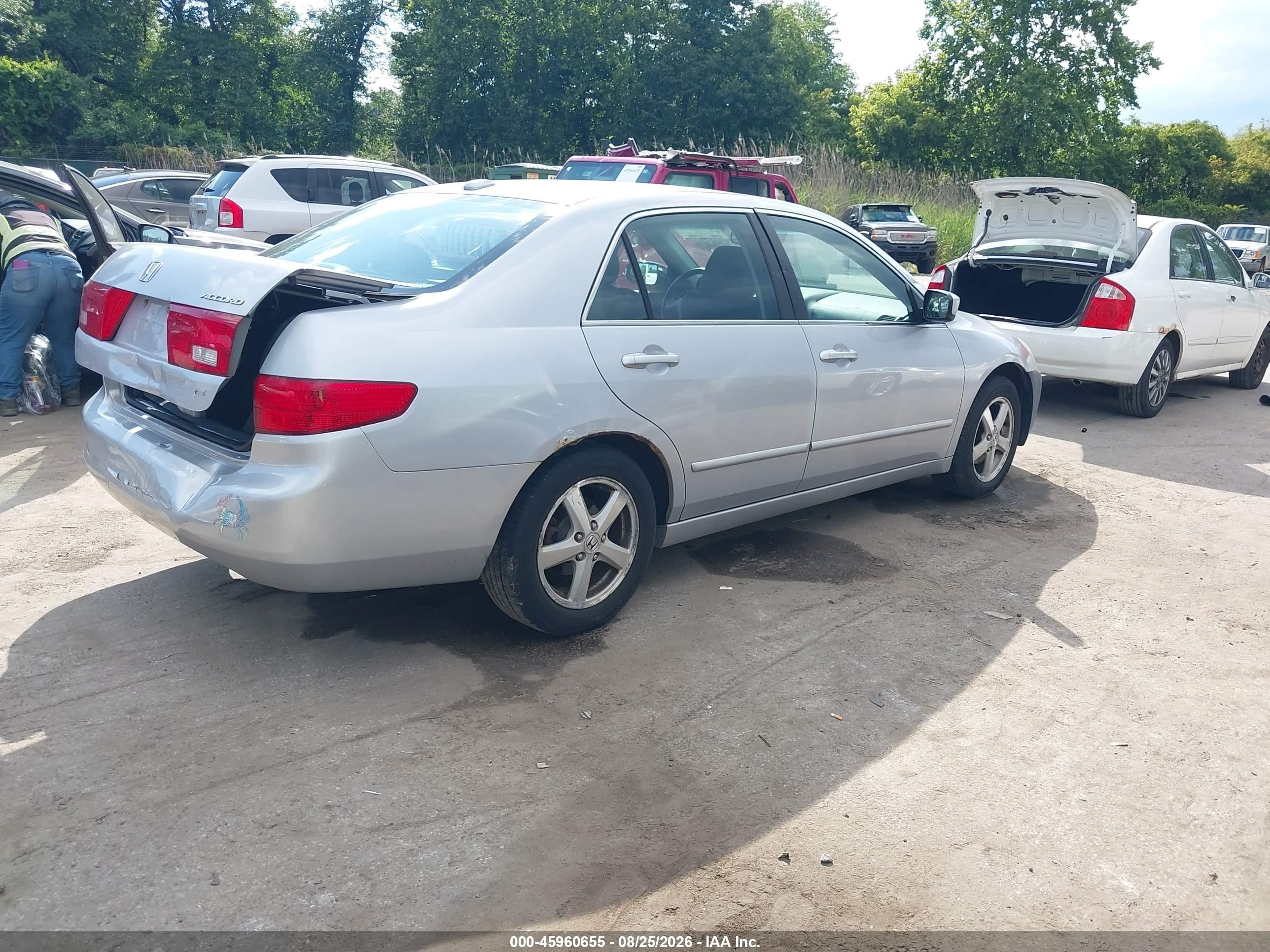 2005 Honda Accord 2.4 Ex Silver vin: 1HGCM56895A039734