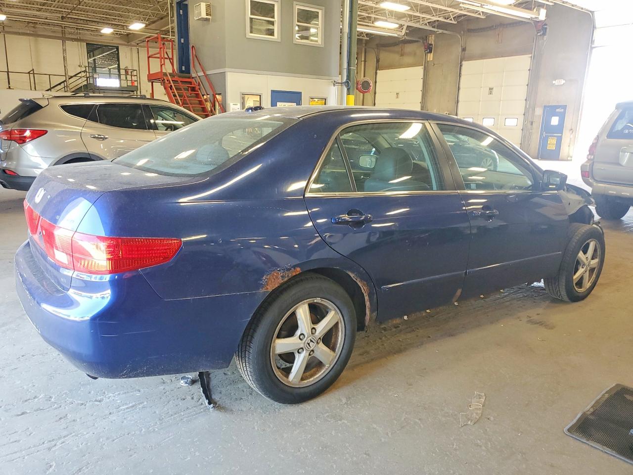 2005 Honda Accord Ex-l Blue vin: 1HGCM56895A087833