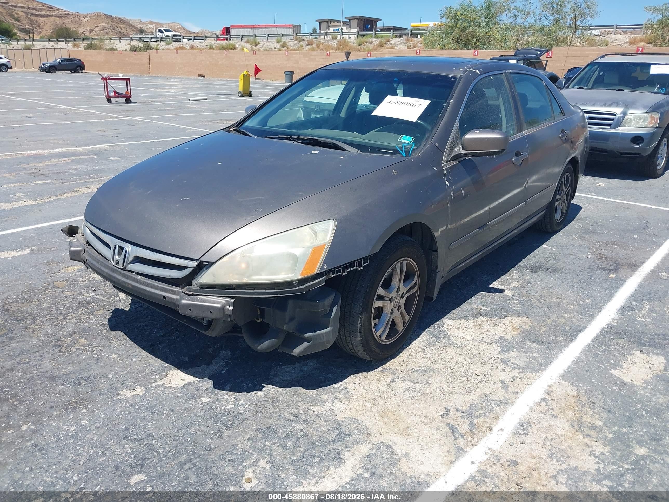 2006 Honda Accord 2.4 Ex Gray vin: 1HGCM56896A017959