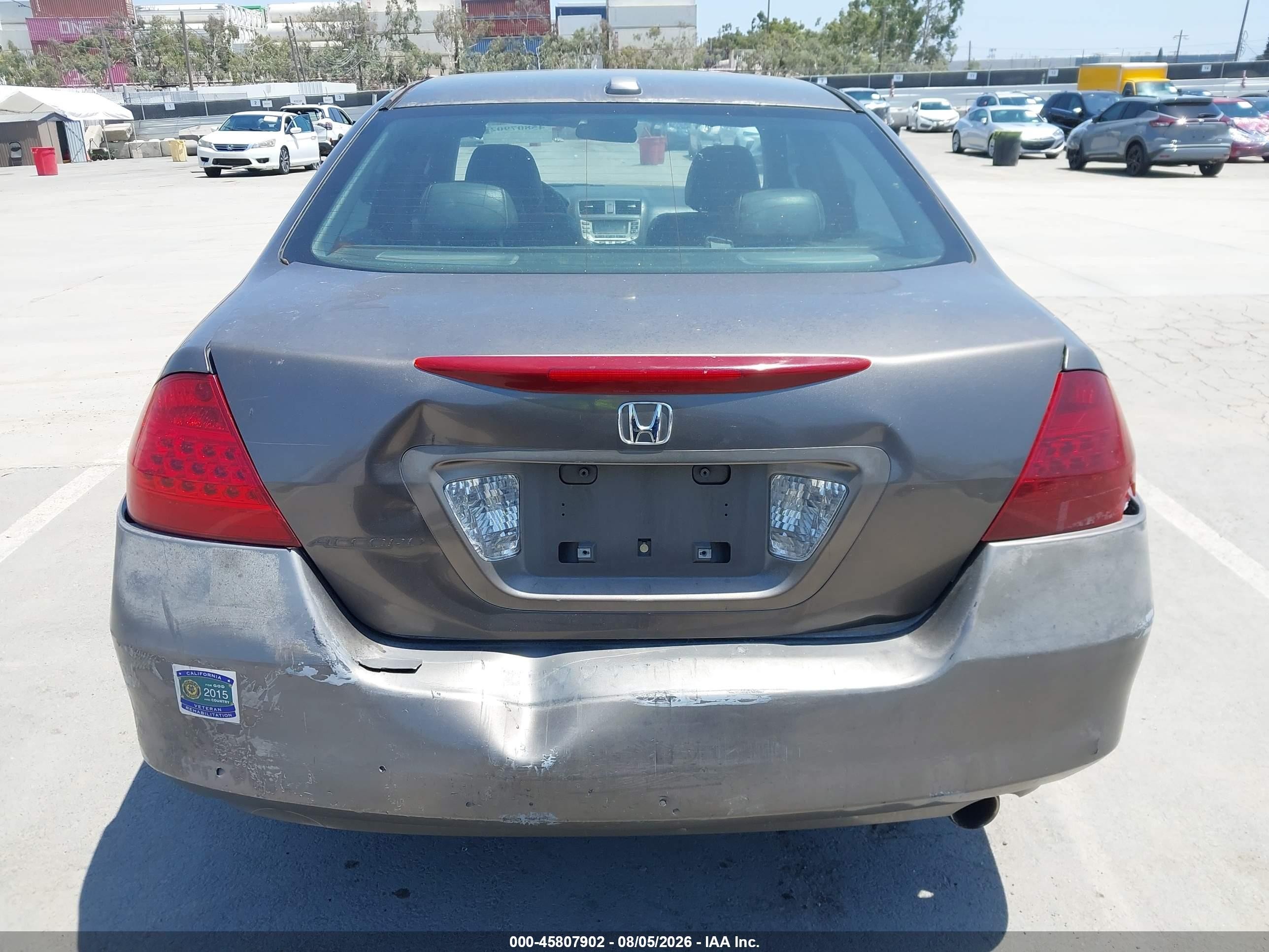 2006 Honda Accord 2.4 Ex Gray vin: 1HGCM56896A017962