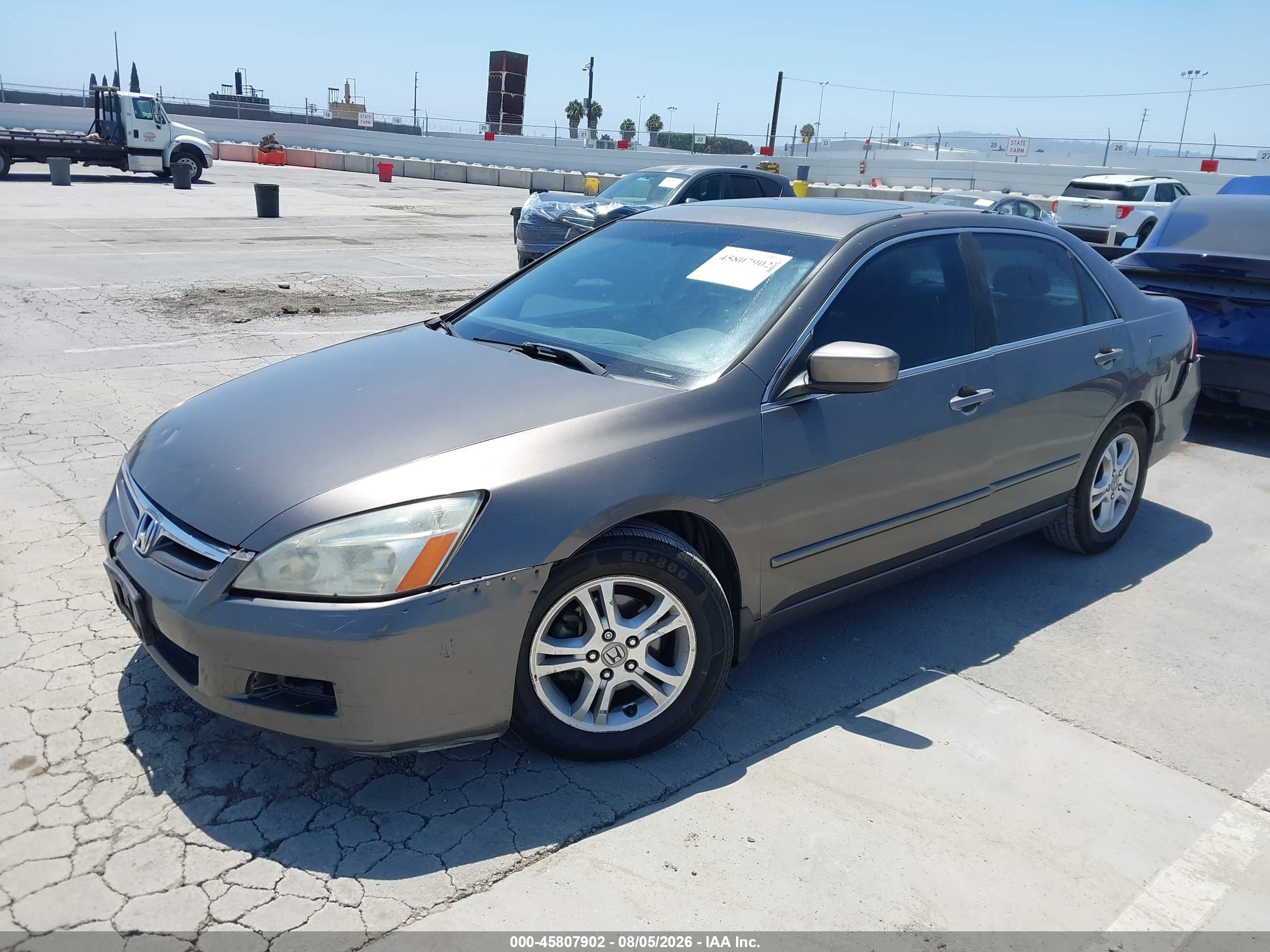 2006 Honda Accord 2.4 Ex Gray vin: 1HGCM56896A017962