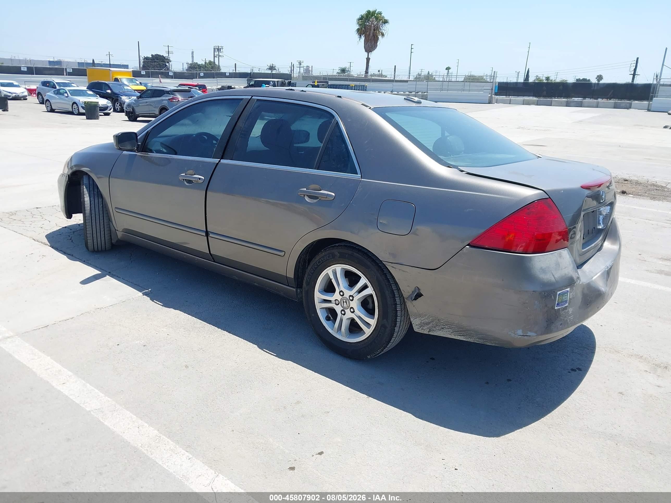 2006 Honda Accord 2.4 Ex Gray vin: 1HGCM56896A017962