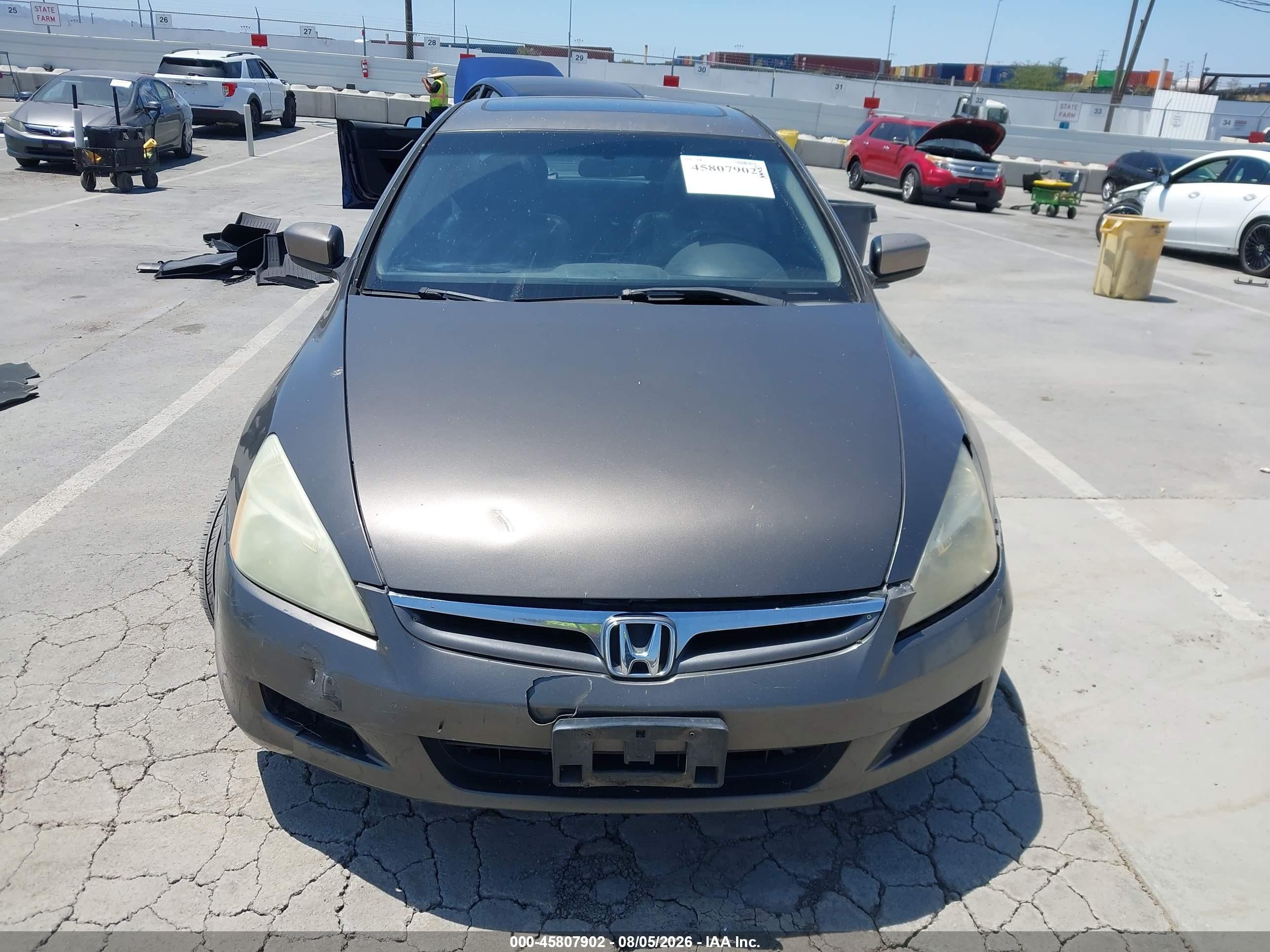 2006 Honda Accord 2.4 Ex Gray vin: 1HGCM56896A017962