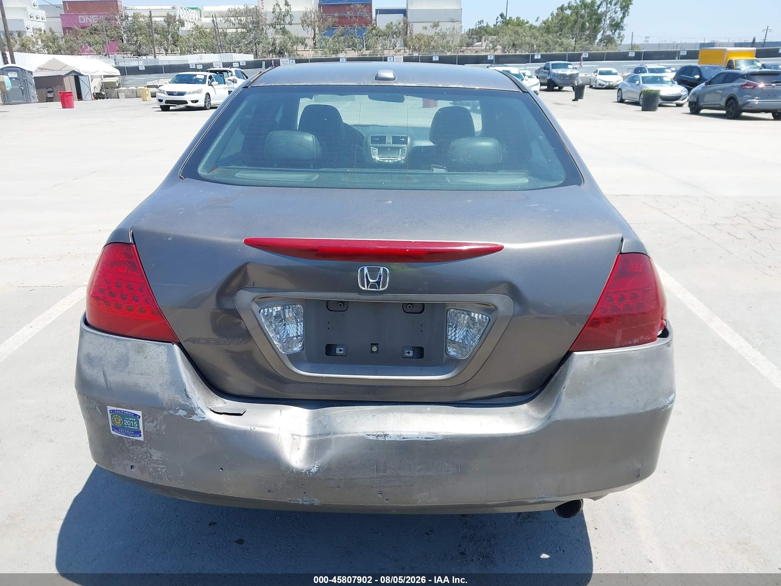2006 Honda Accord 2.4 Ex Gray vin: 1HGCM56896A017962