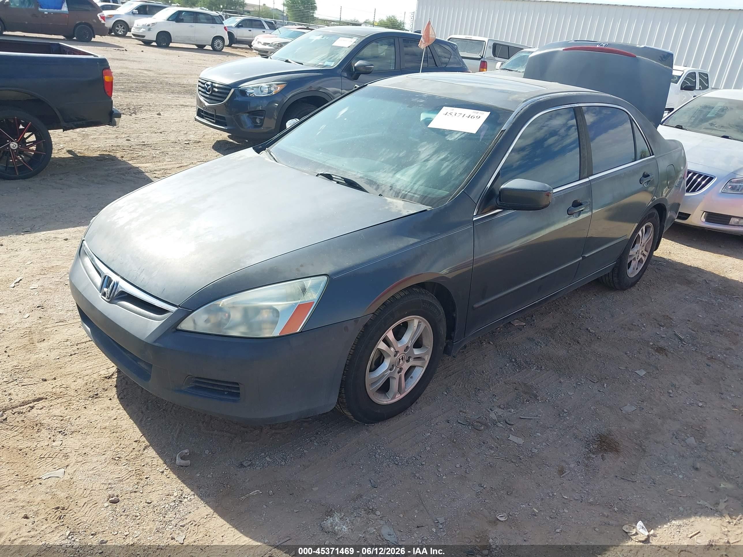 2006 Honda Accord 2.4 Ex Серый vin: 1HGCM56896A123215