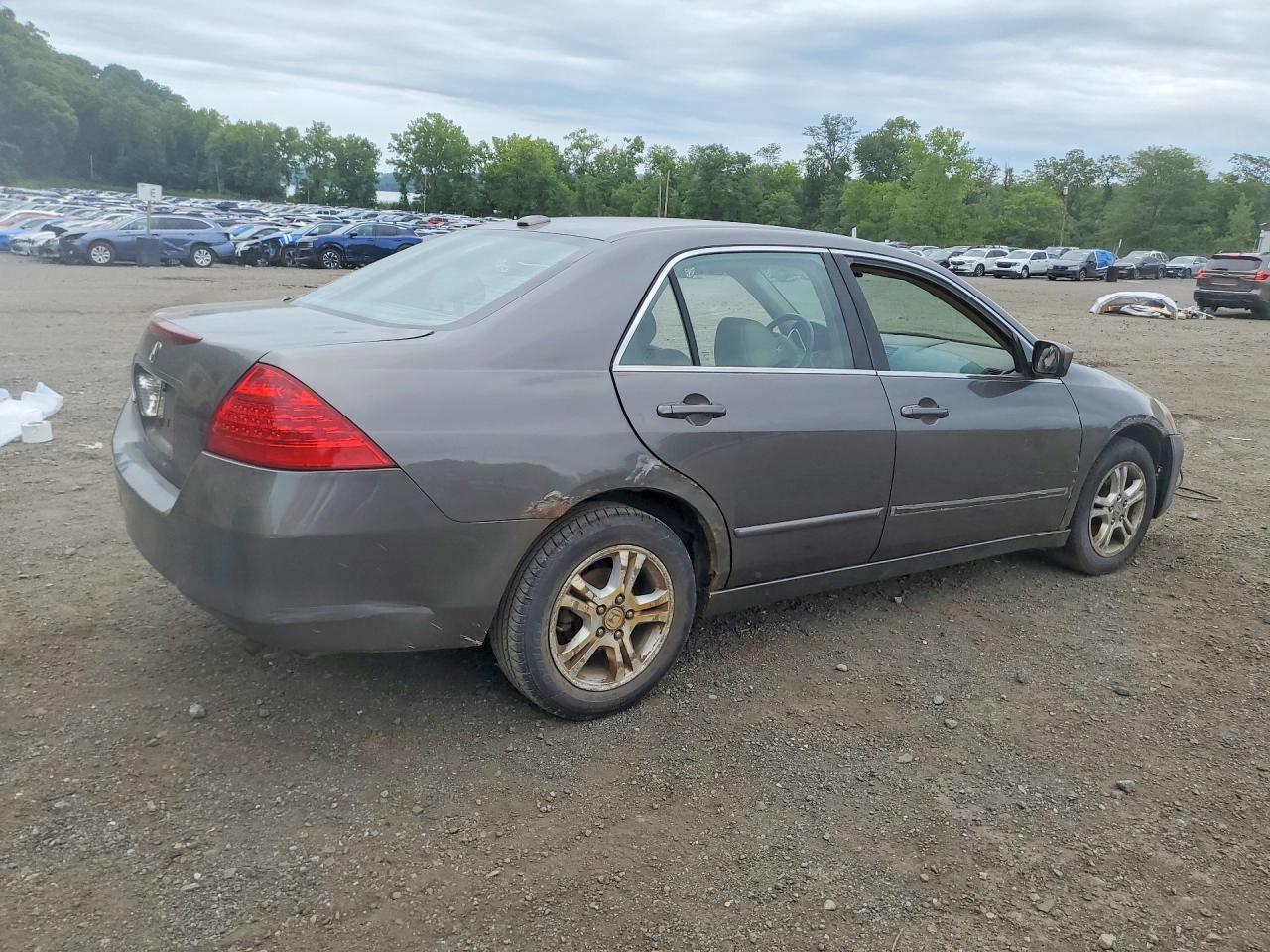 2007 Honda Accord Ex Gray vin: 1HGCM56897A018756