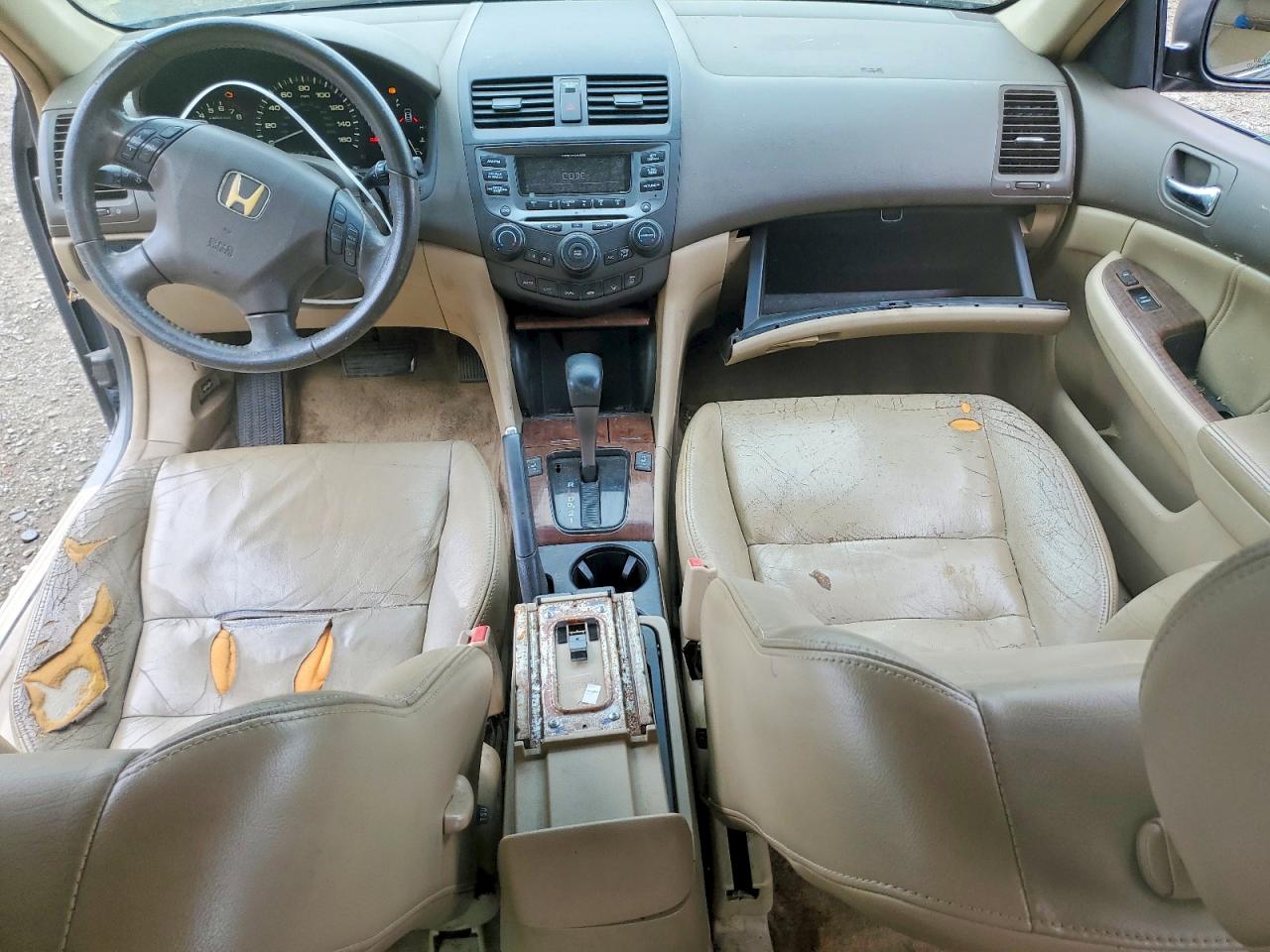 2007 Honda Accord Ex Gray vin: 1HGCM56897A018756