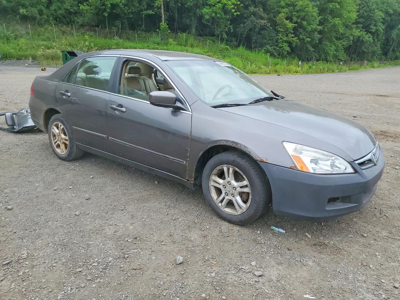 2007 Honda Accord Ex Gray vin: 1HGCM56897A018756