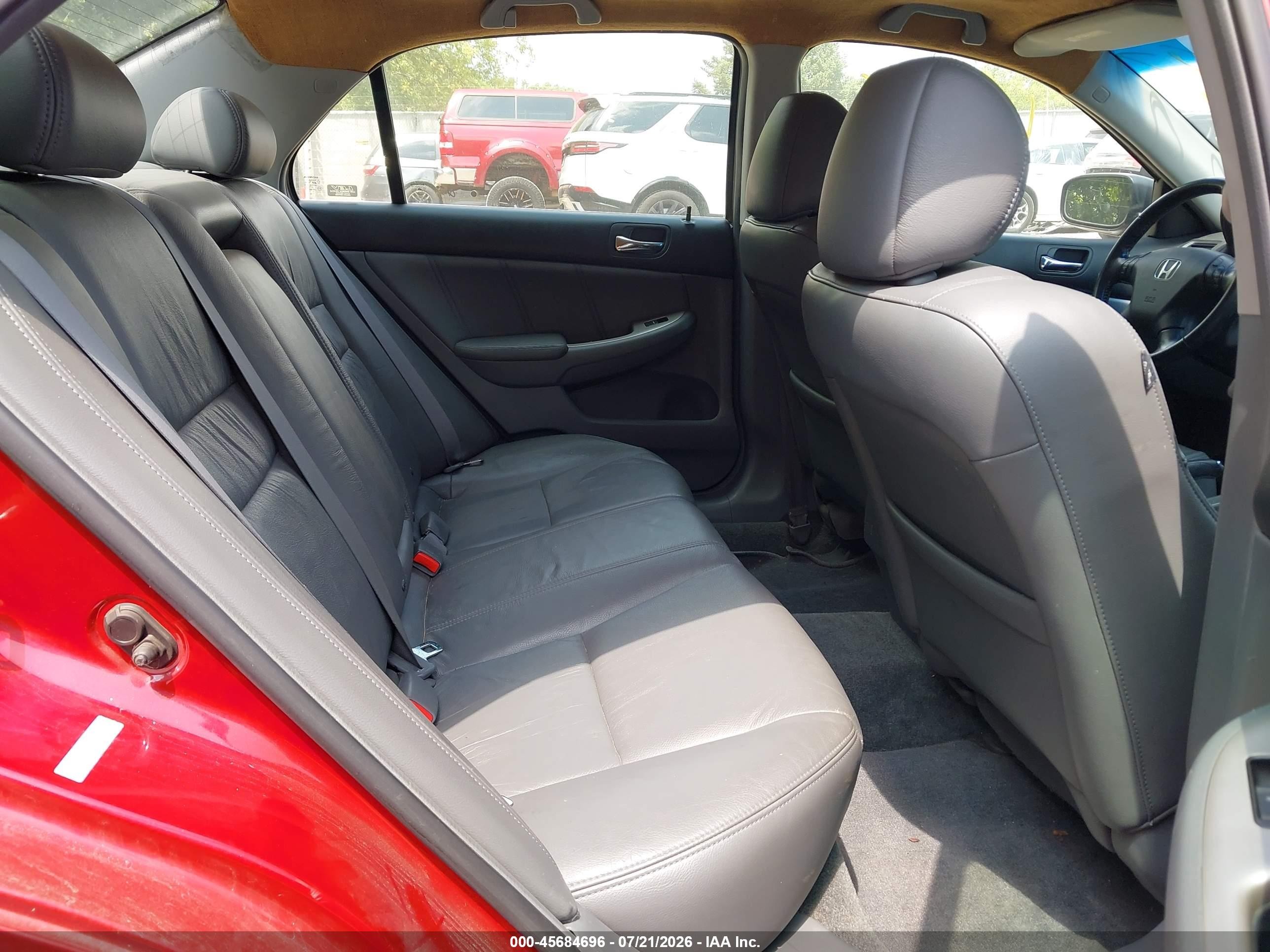 2007 Honda Accord 2.4 Ex Red vin: 1HGCM56897A021270
