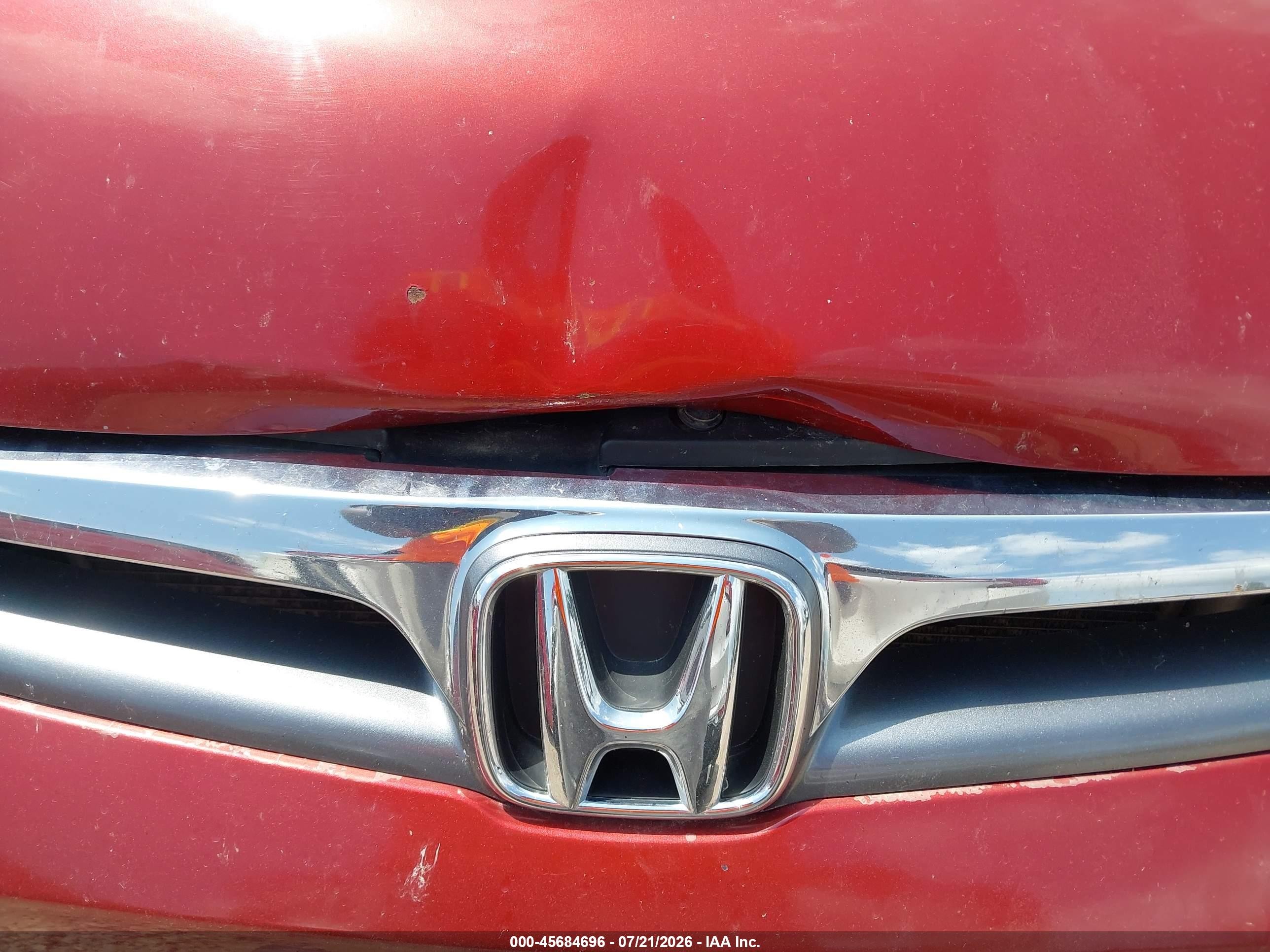 2007 Honda Accord 2.4 Ex Red vin: 1HGCM56897A021270