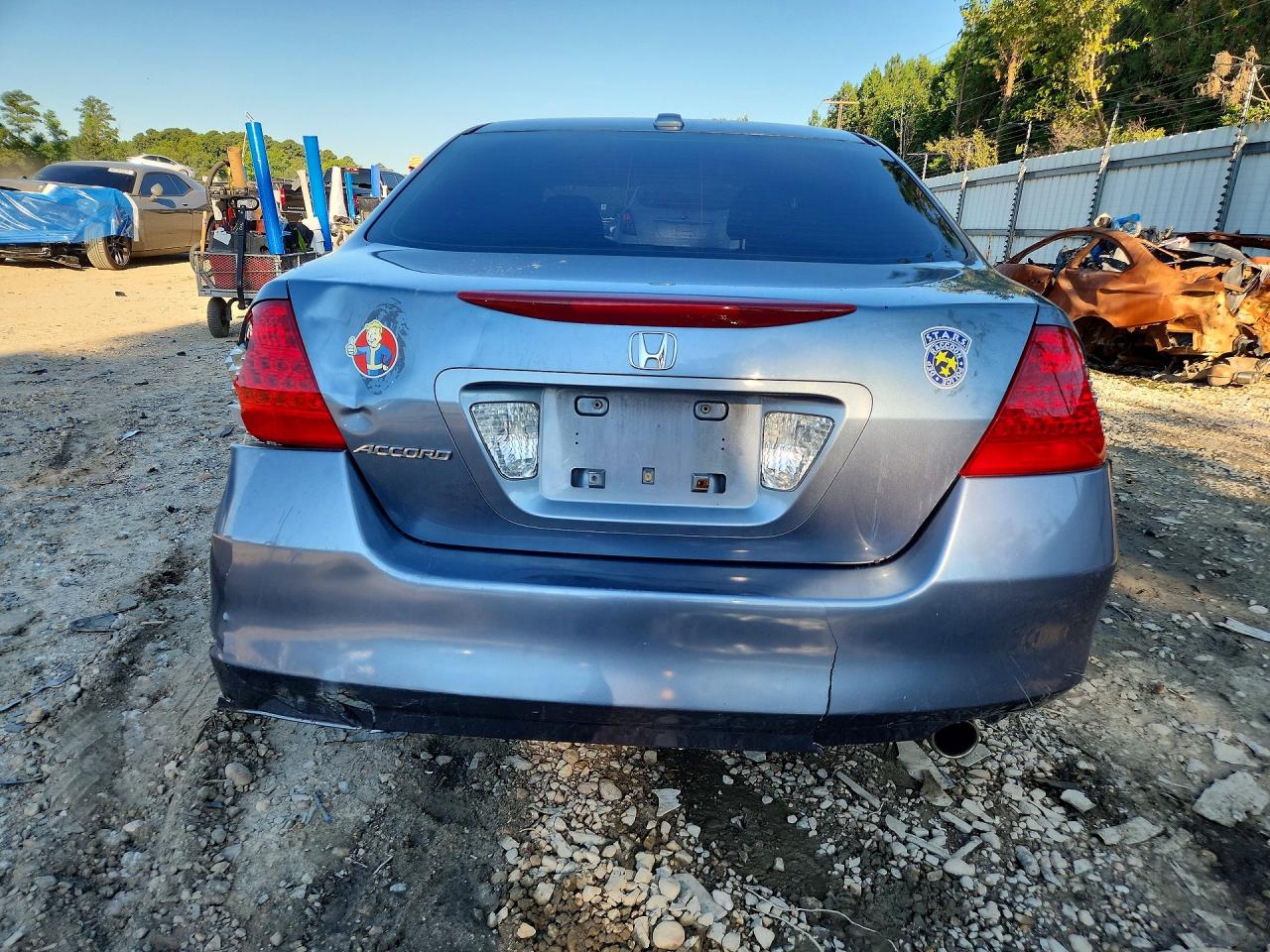 2007 Honda Accord Ex Blue vin: 1HGCM56897A023844