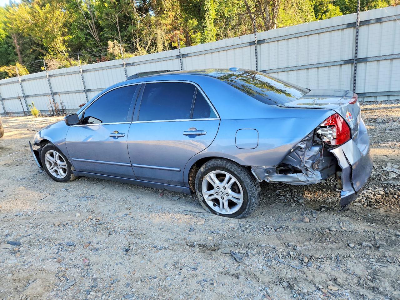 2007 Honda Accord Ex Blue vin: 1HGCM56897A023844