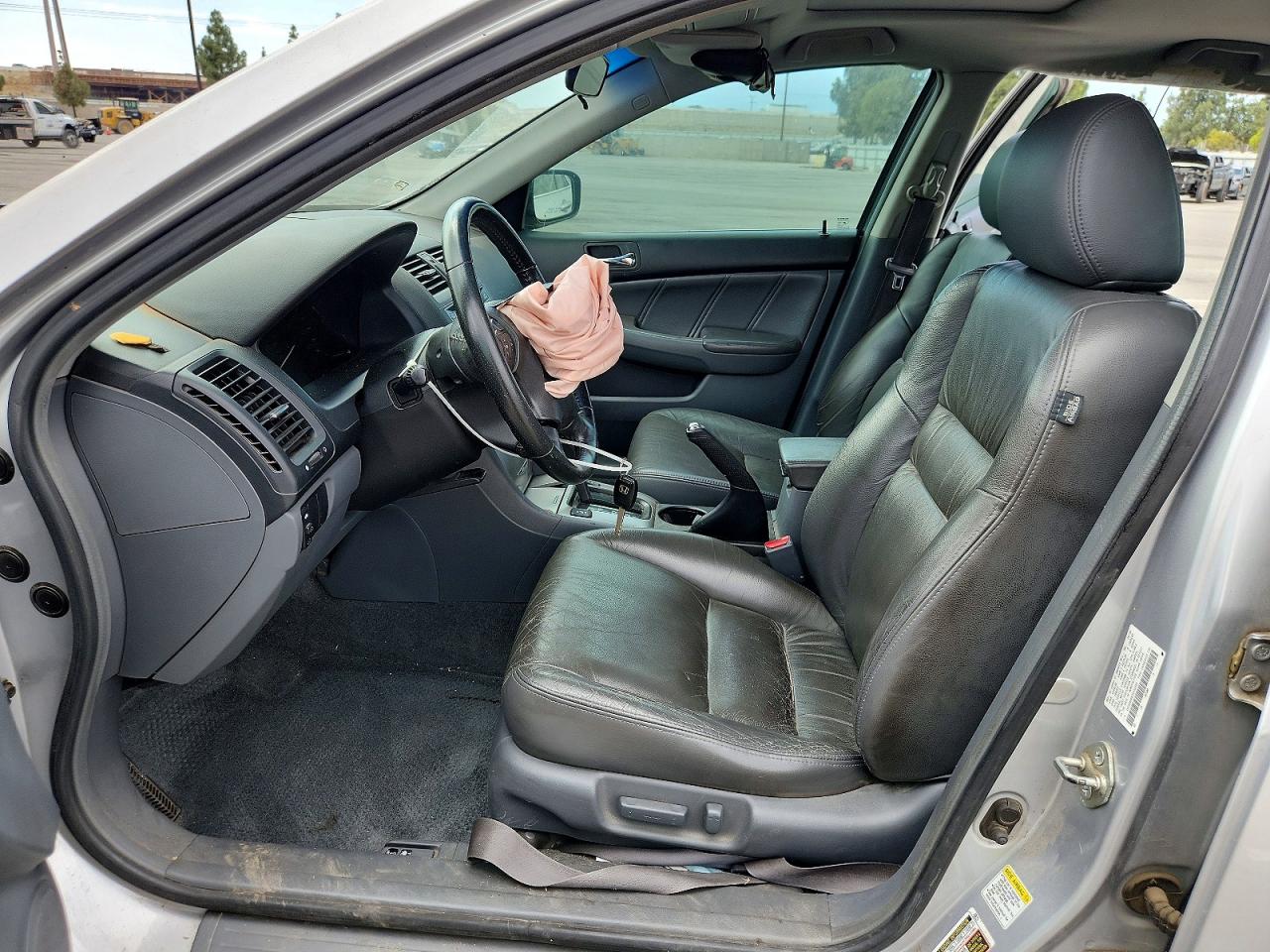 2007 Honda Accord Ex Silver vin: 1HGCM56897A032950