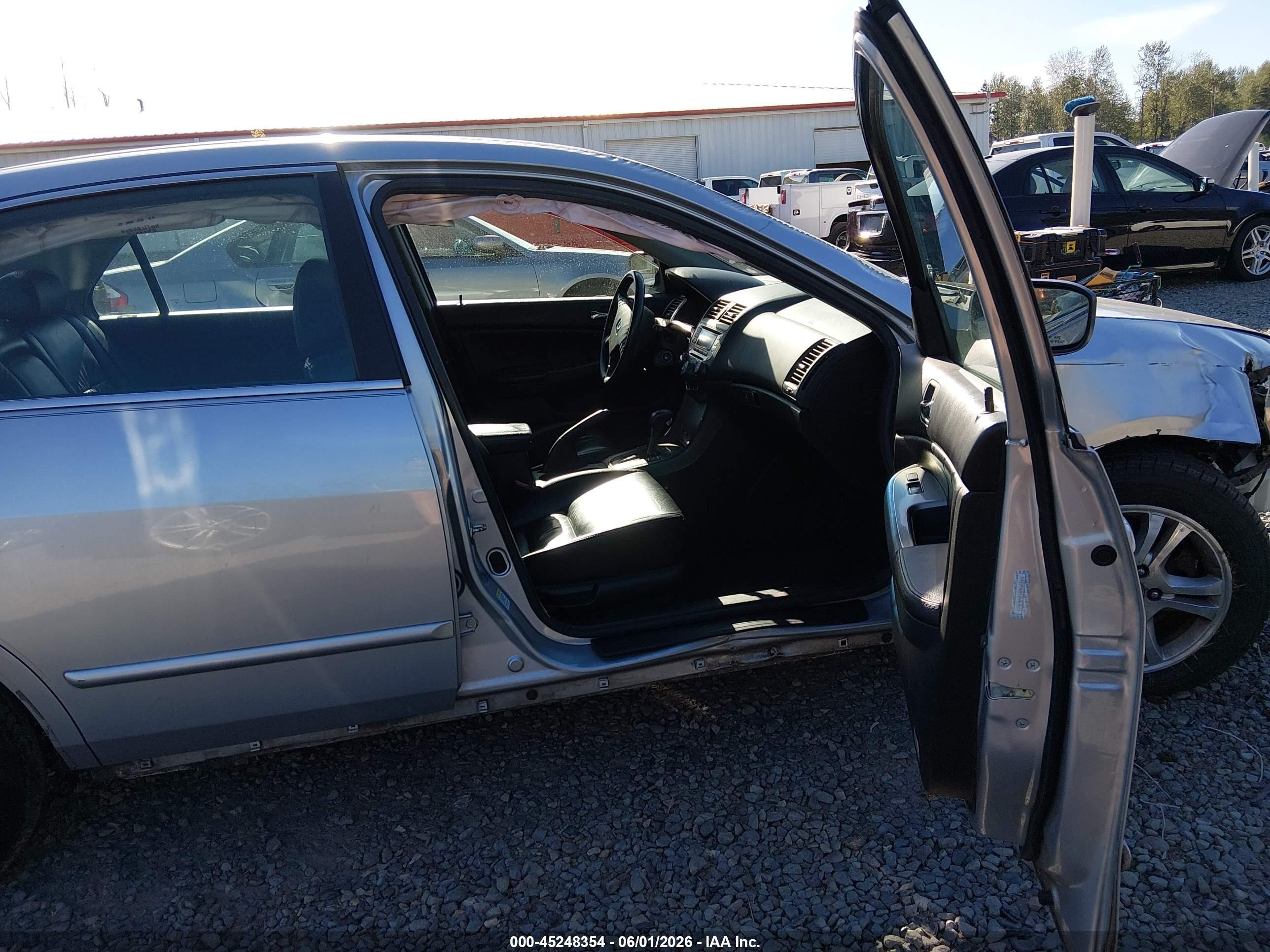 2007 Honda Accord 2.4 Ex Silver vin: 1HGCM56897A067651