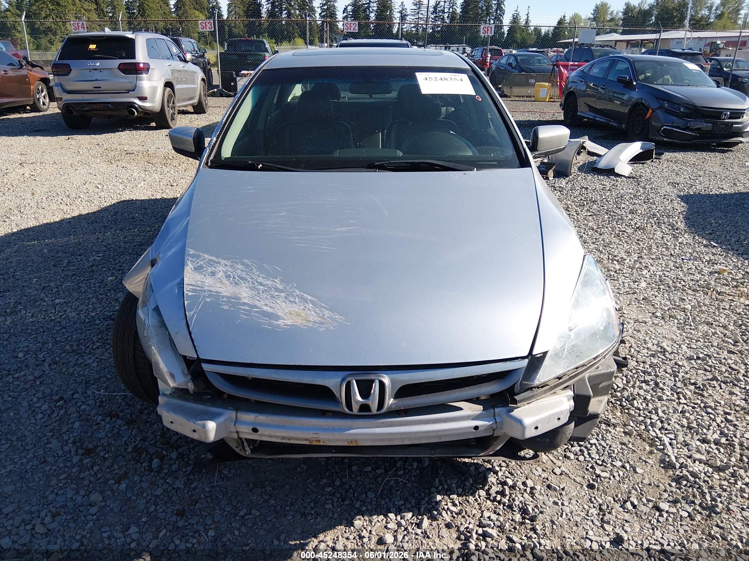2007 Honda Accord 2.4 Ex Silver vin: 1HGCM56897A067651