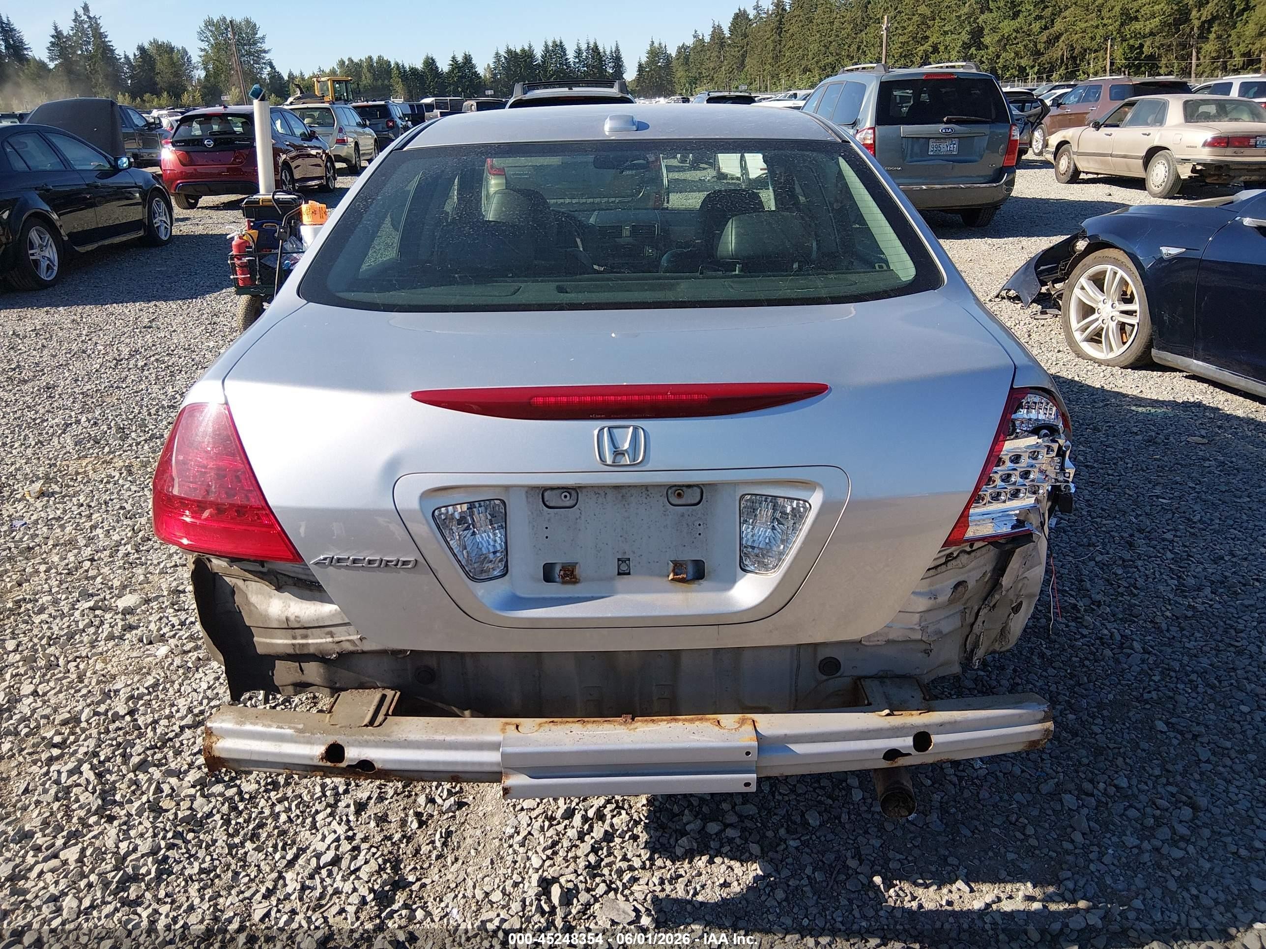 2007 Honda Accord 2.4 Ex Silver vin: 1HGCM56897A067651