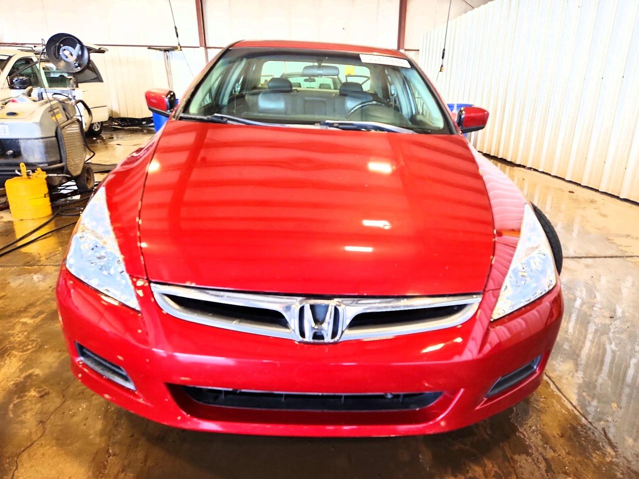 2007 Honda Accord Ex Red vin: 1HGCM56897A085521