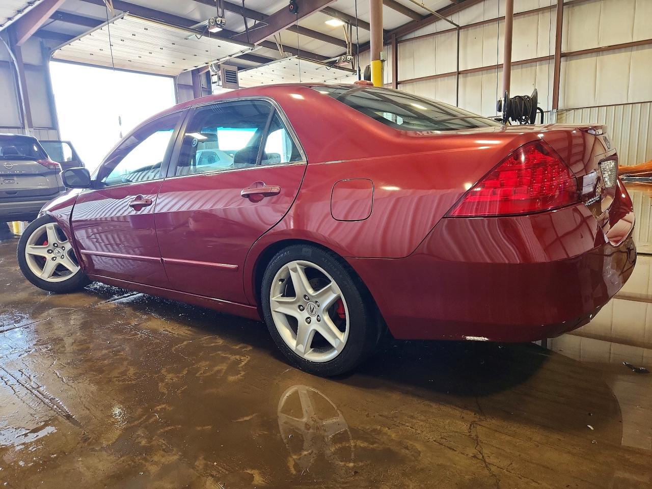 2007 Honda Accord Ex Red vin: 1HGCM56897A085521