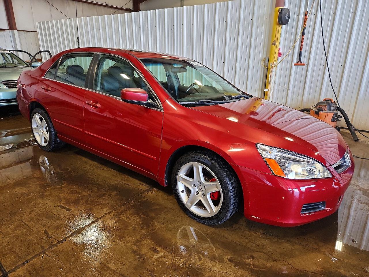 2007 Honda Accord Ex Red vin: 1HGCM56897A085521