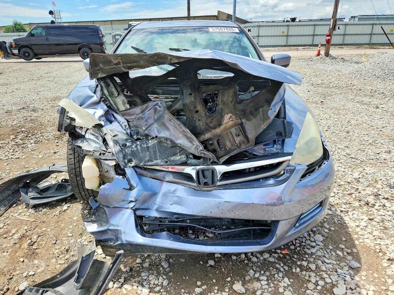 2007 Honda Accord Blue vin: 1HGCM56897A106299