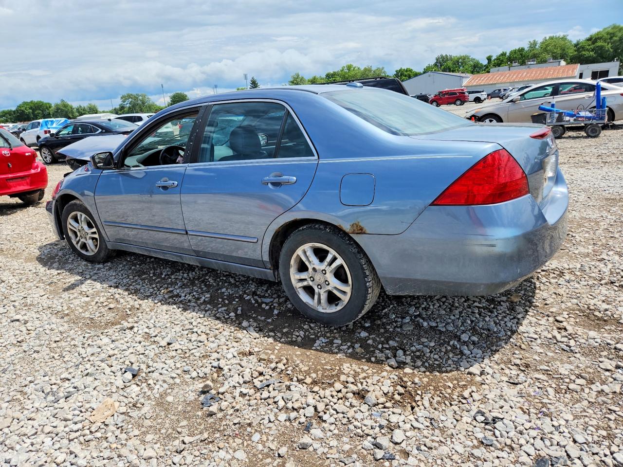 2007 Honda Accord Blue vin: 1HGCM56897A106299
