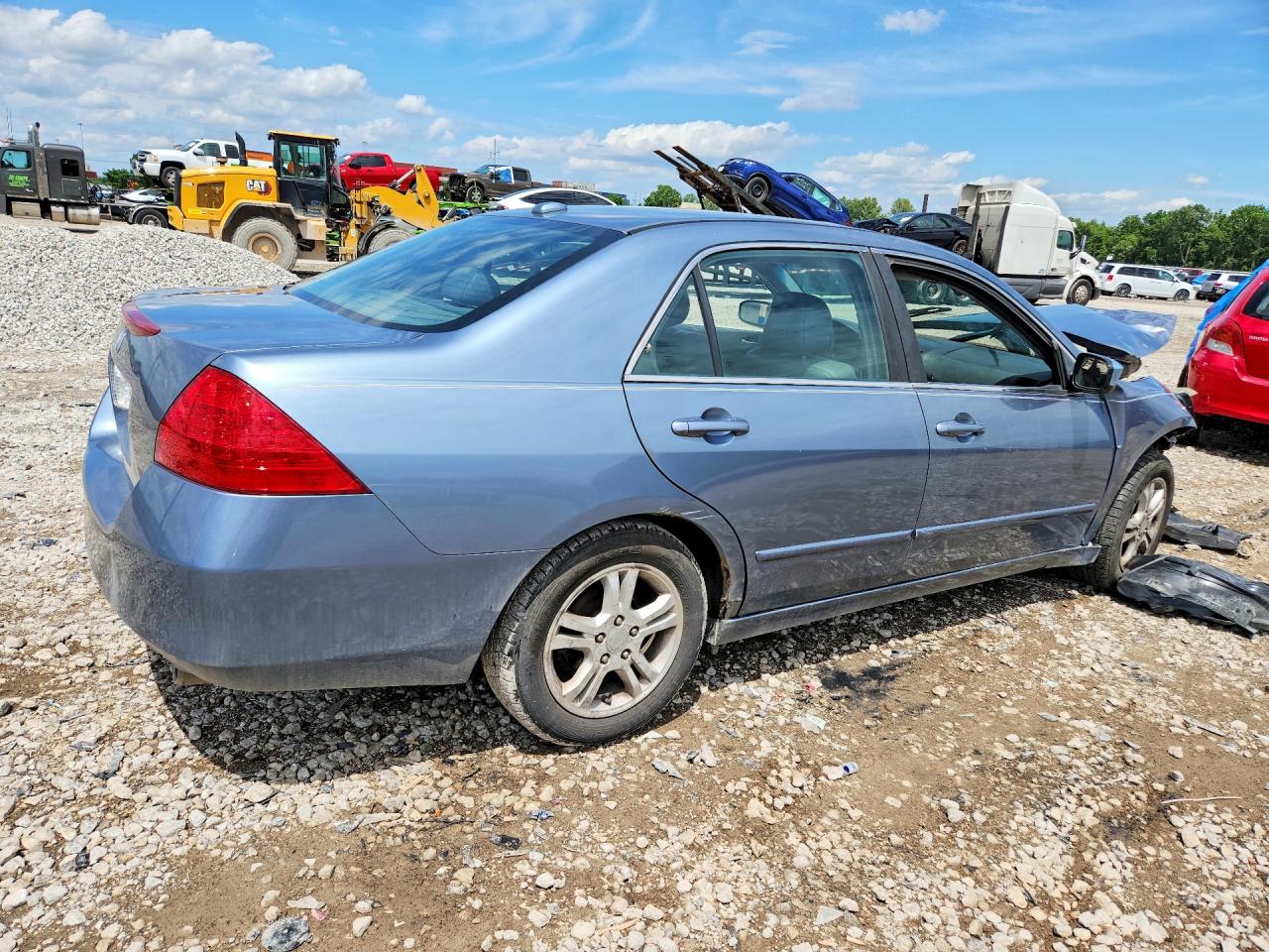 2007 Honda Accord Blue vin: 1HGCM56897A106299