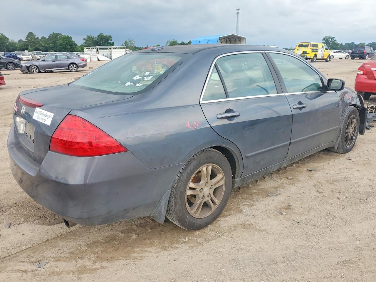 2007 Honda Accord Ex Серый vin: 1HGCM56897A116749