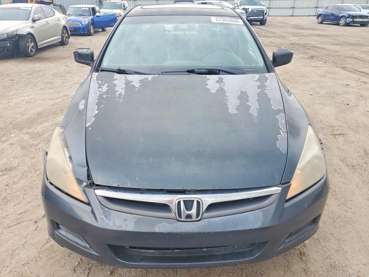 2007 Honda Accord Ex Серый vin: 1HGCM56897A116749