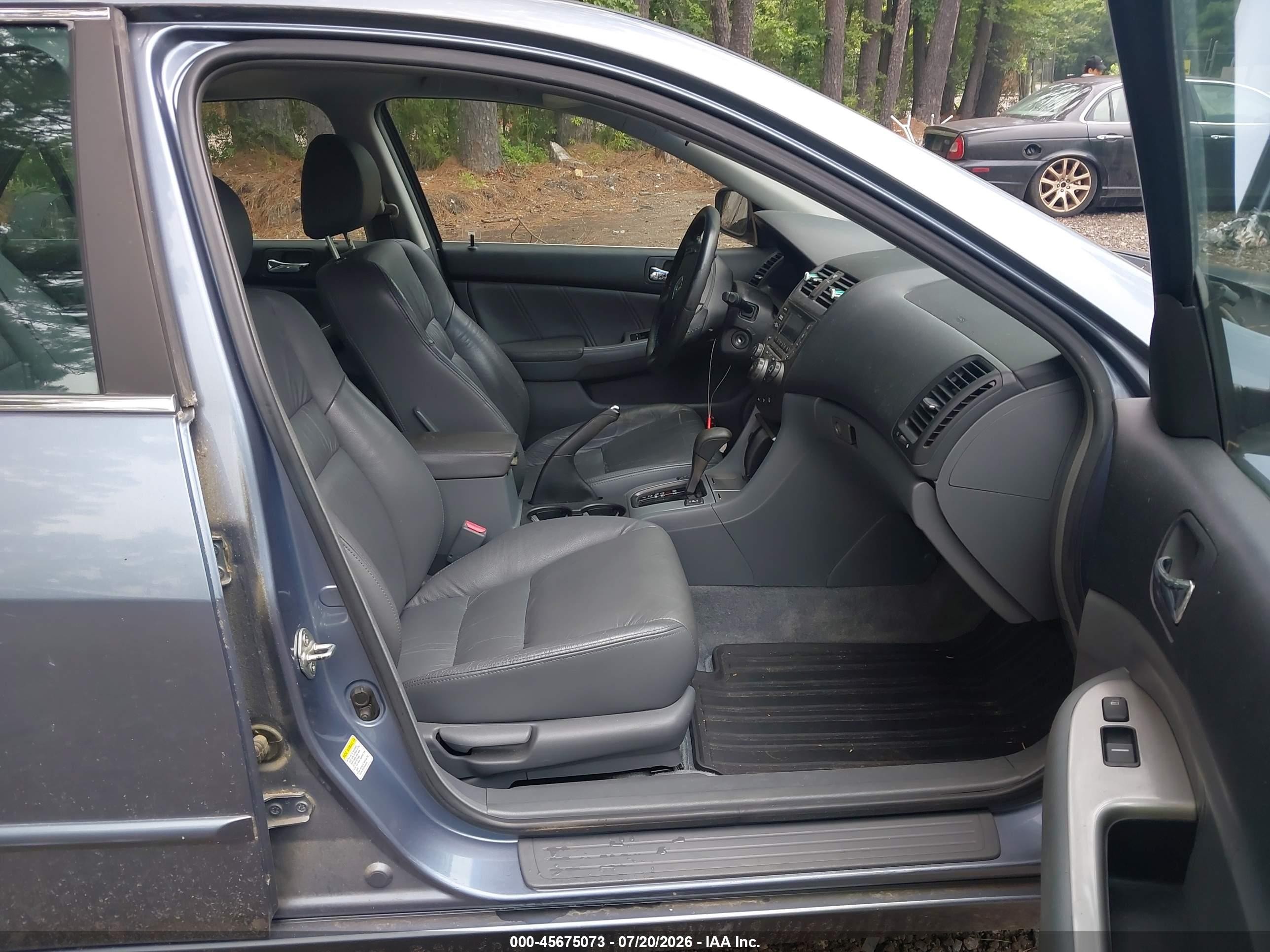 2007 Honda Accord 2.4 Ex Gray vin: 1HGCM56897A127895