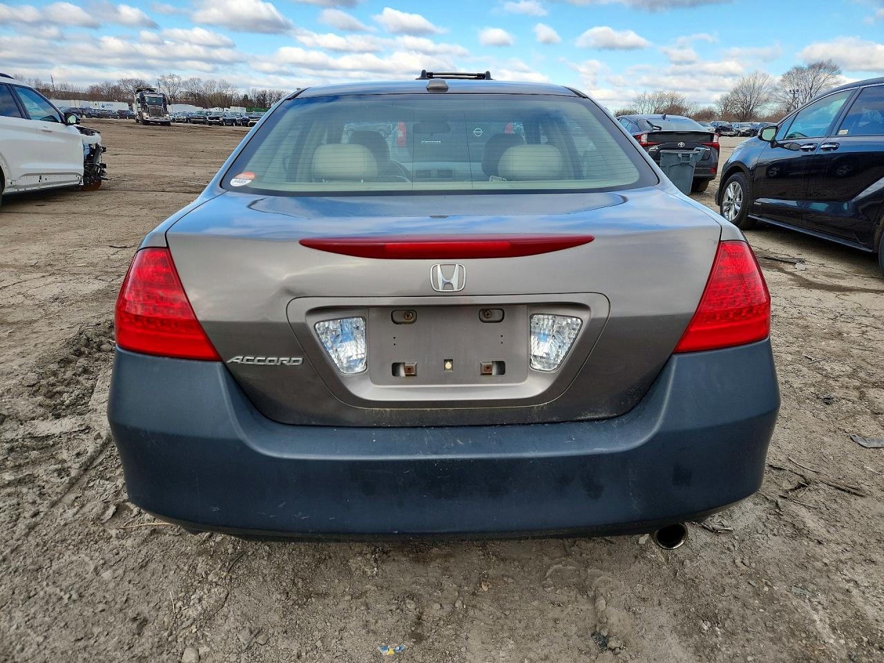 2007 Honda Accord Ex Gray vin: 1HGCM56897A141120