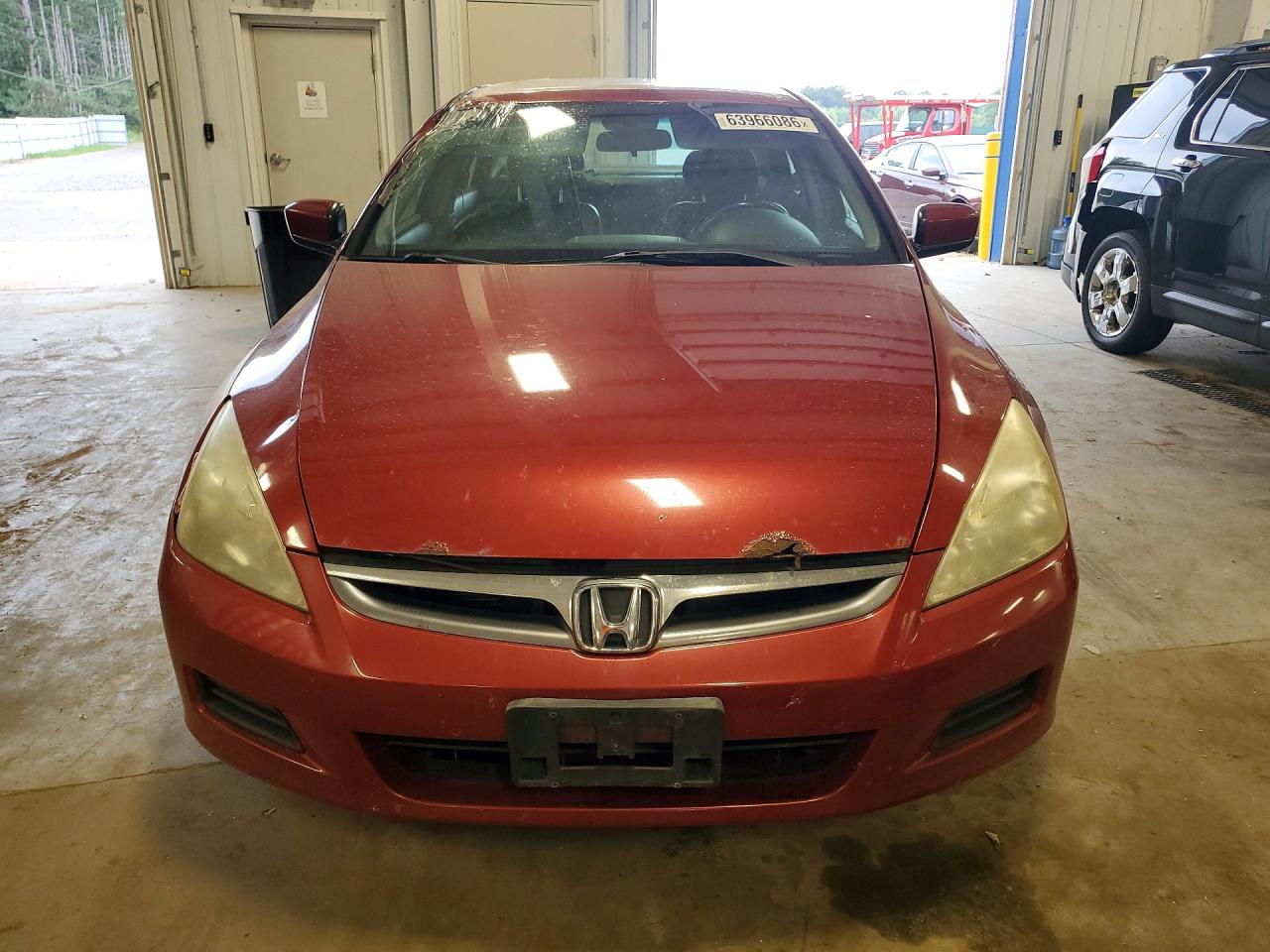 2007 Honda Accord Ex Burgundy vin: 1HGCM56897A164669