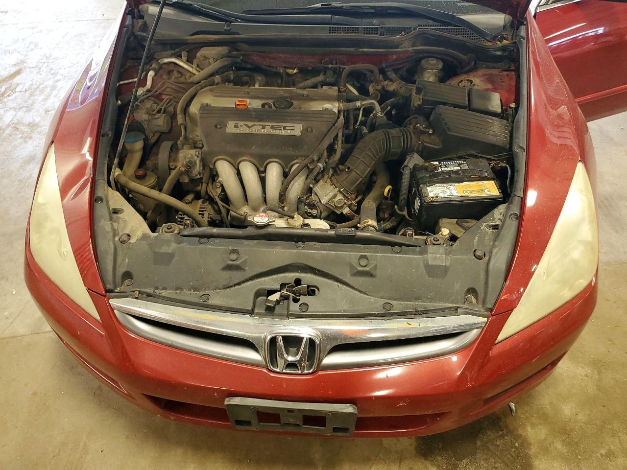2007 Honda Accord Ex Burgundy vin: 1HGCM56897A164669