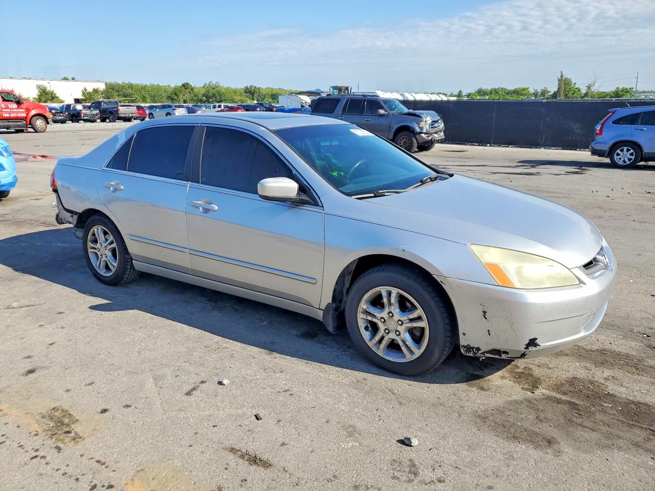 2007 Honda Accord Ex Silver vin: 1HGCM56897A175820