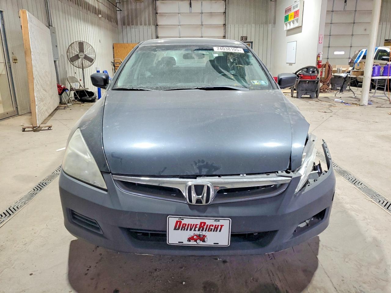 2007 Honda Accord Ex Gray vin: 1HGCM56897A182976