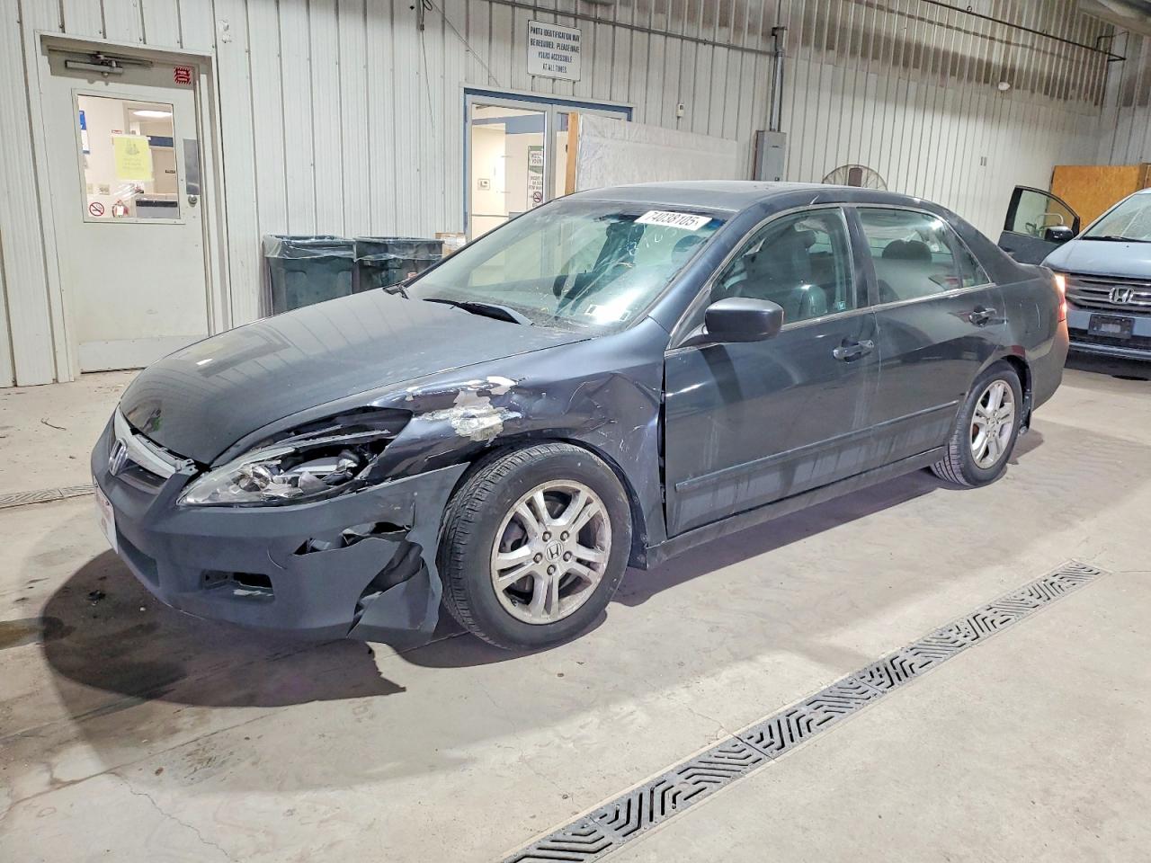 2007 Honda Accord Ex Gray vin: 1HGCM56897A182976