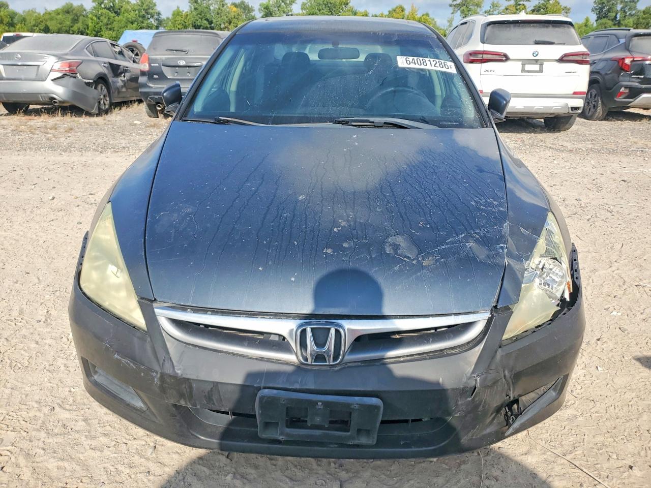2007 Honda Accord Ex Gray vin: 1HGCM56897A183187