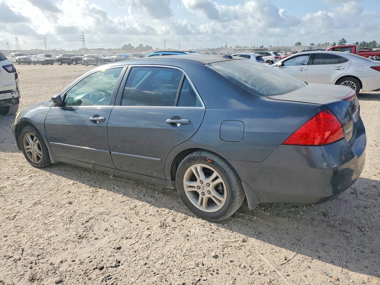 2007 Honda Accord Ex Gray vin: 1HGCM56897A183187
