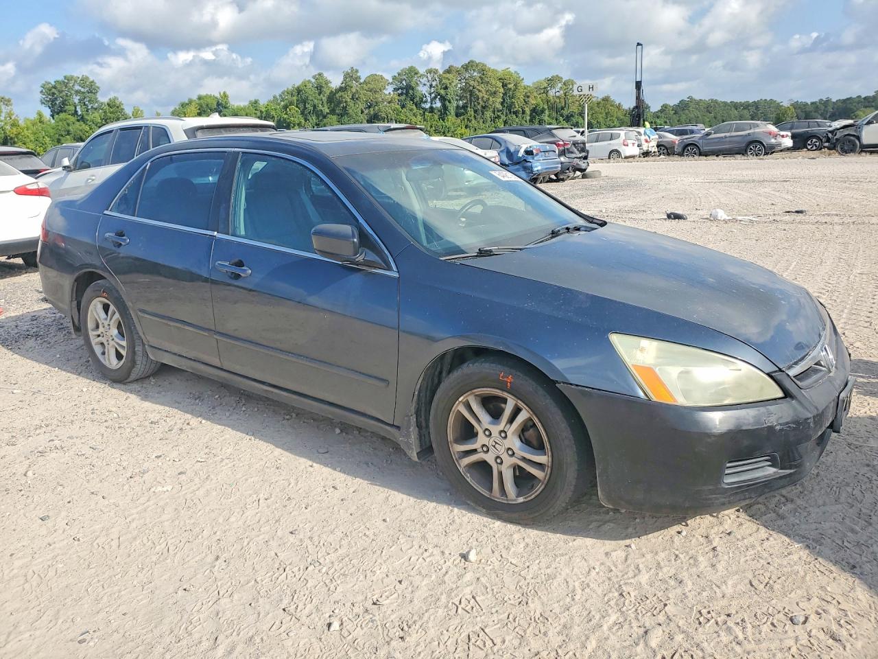 2007 Honda Accord Ex Gray vin: 1HGCM56897A183187