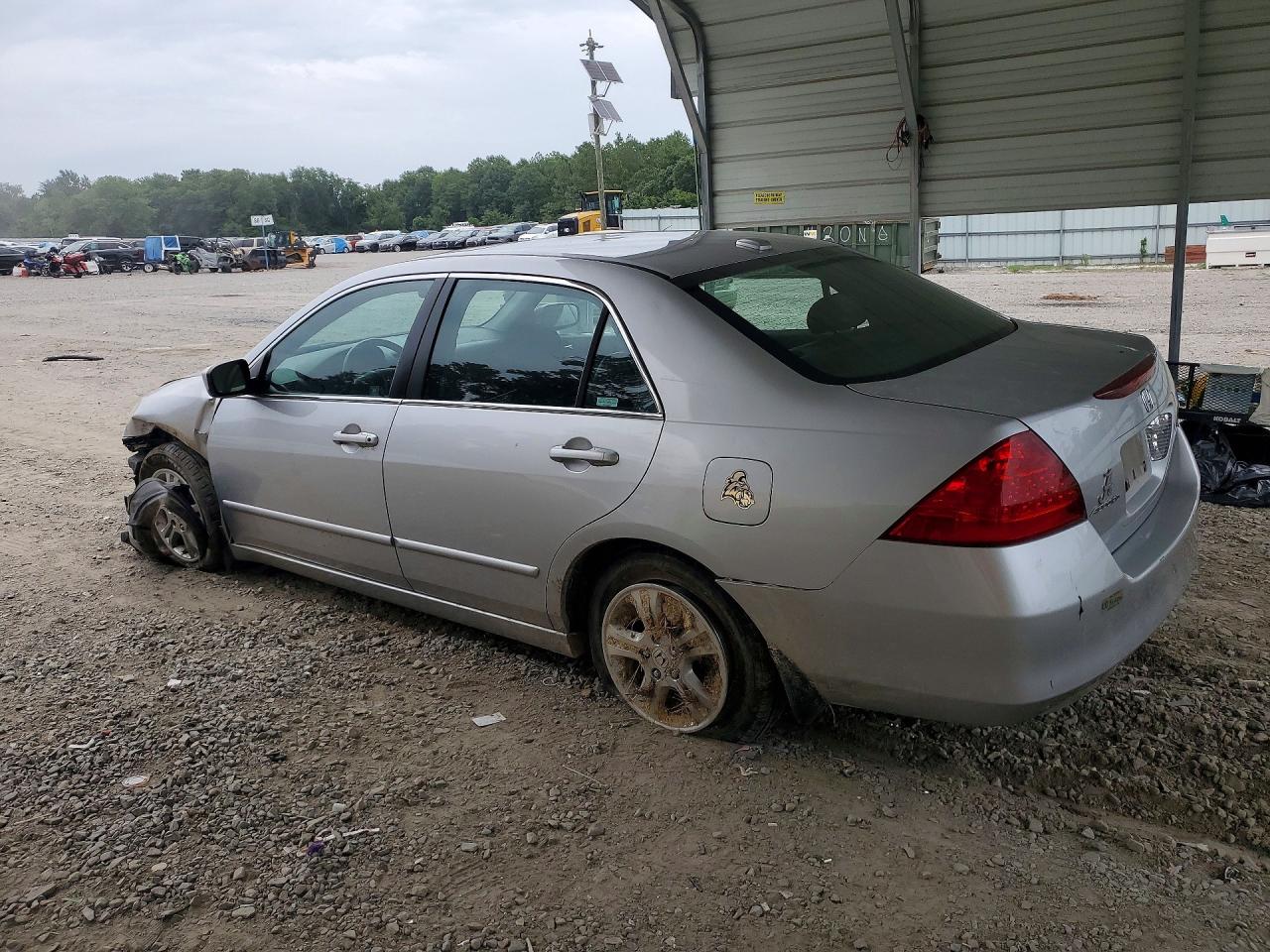 2007 Honda Accord Ex Silver vin: 1HGCM56897A209223