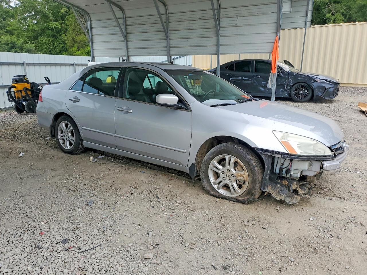 2007 Honda Accord Ex Silver vin: 1HGCM56897A209223