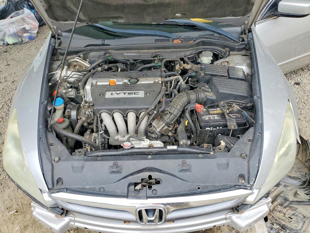 2007 Honda Accord Ex Silver vin: 1HGCM56897A209223